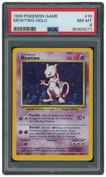 1999 Pokemon Game Mewtwo #10 PSA 8 on Beezie.