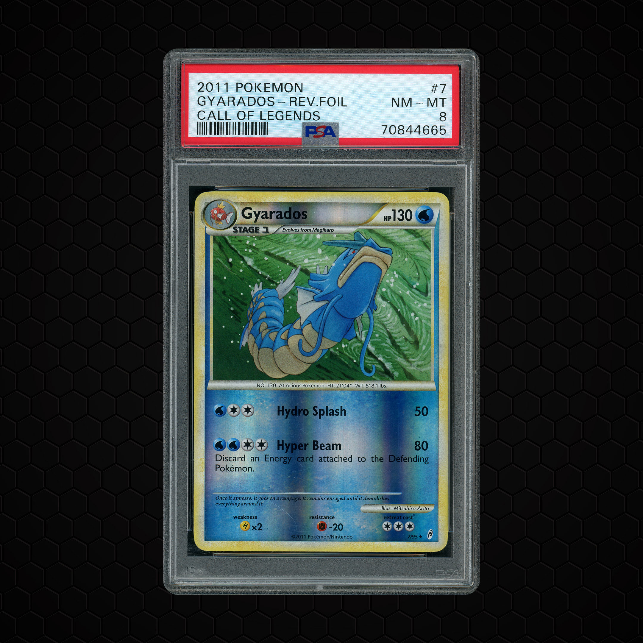 2011 Call of Legends Gyarados #7 PSA 8