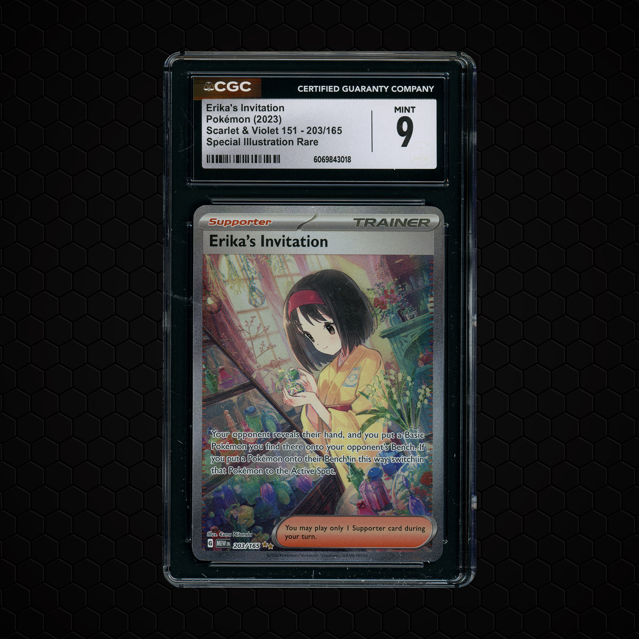 2023 Pokemon 151 Erika's Invitation #203 CGC 8