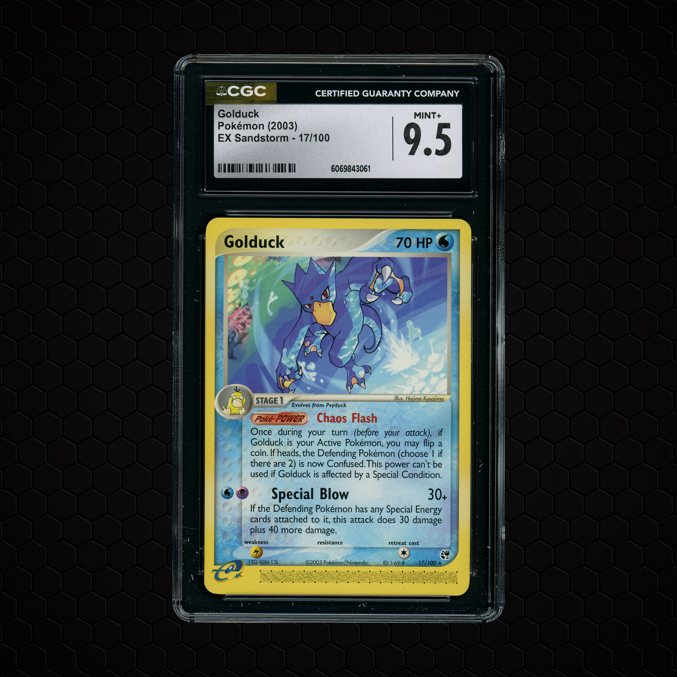 2003 EX Sandstorm Golduck #17 CGC 9.5