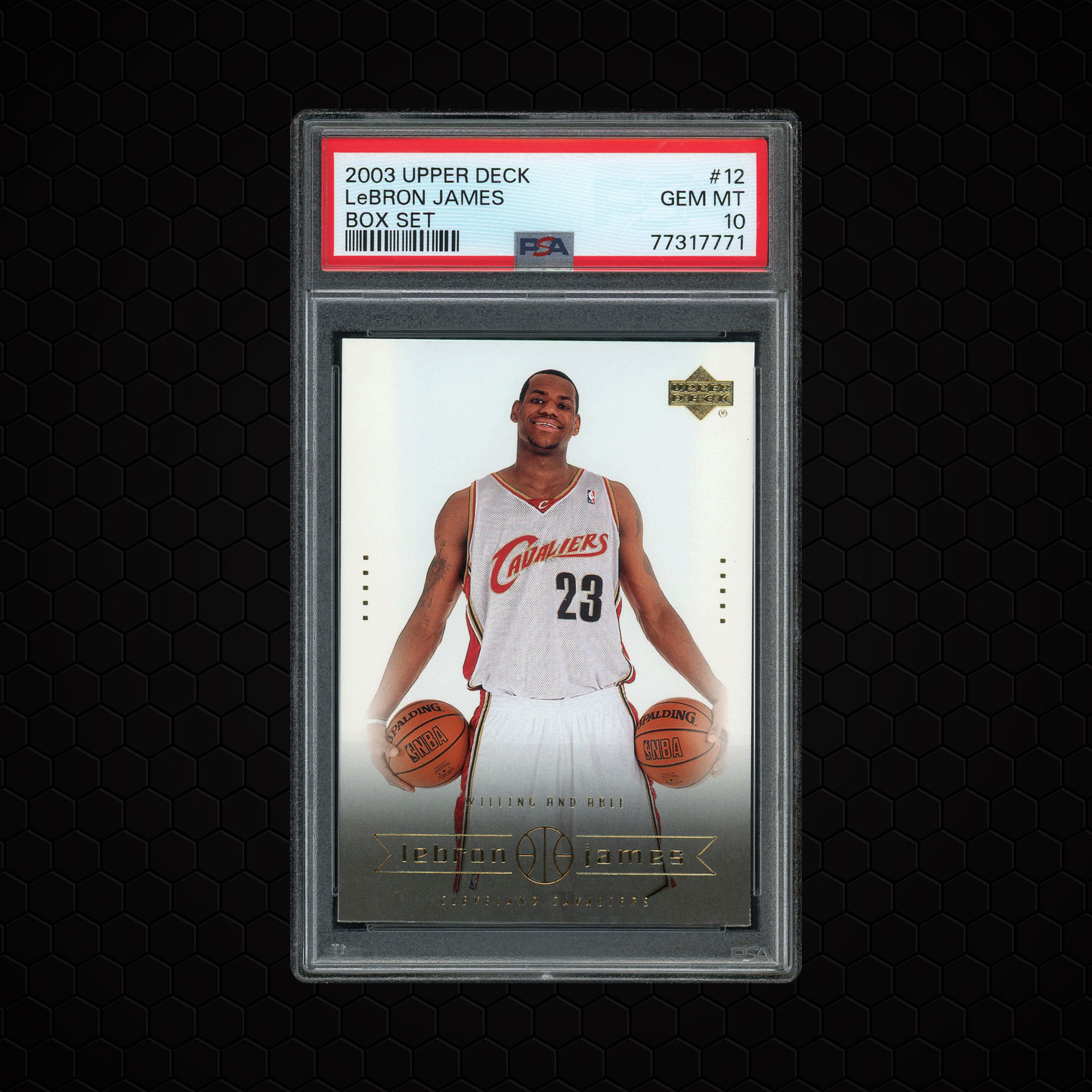 2003 Upper Deck Lebron James #12 PSA 10