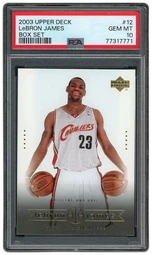 2003 Upper Deck Lebron James #12 PSA 10 on Beezie.
