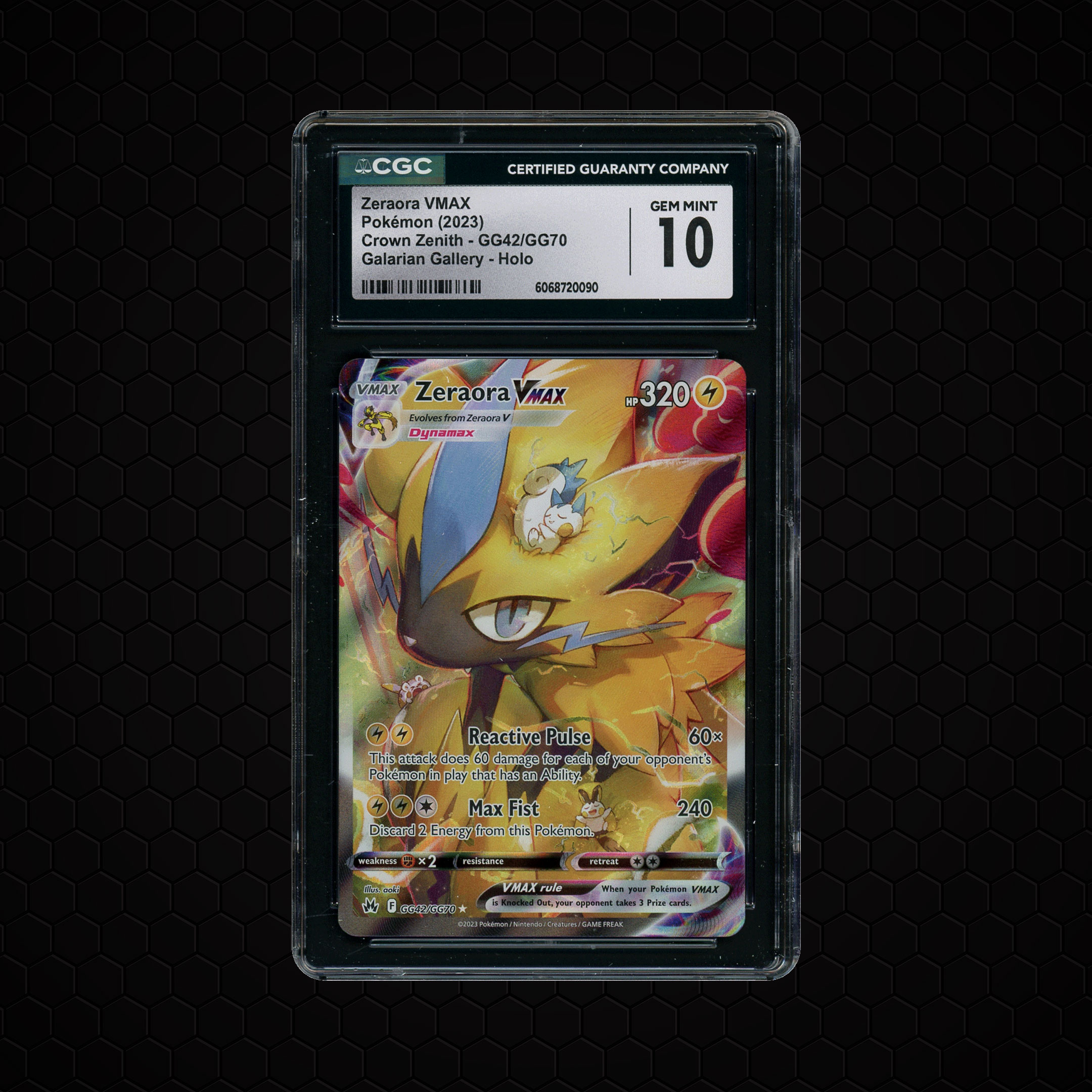 2023 Crown Zenith Zeraora VMAX #GG42 CGC 10