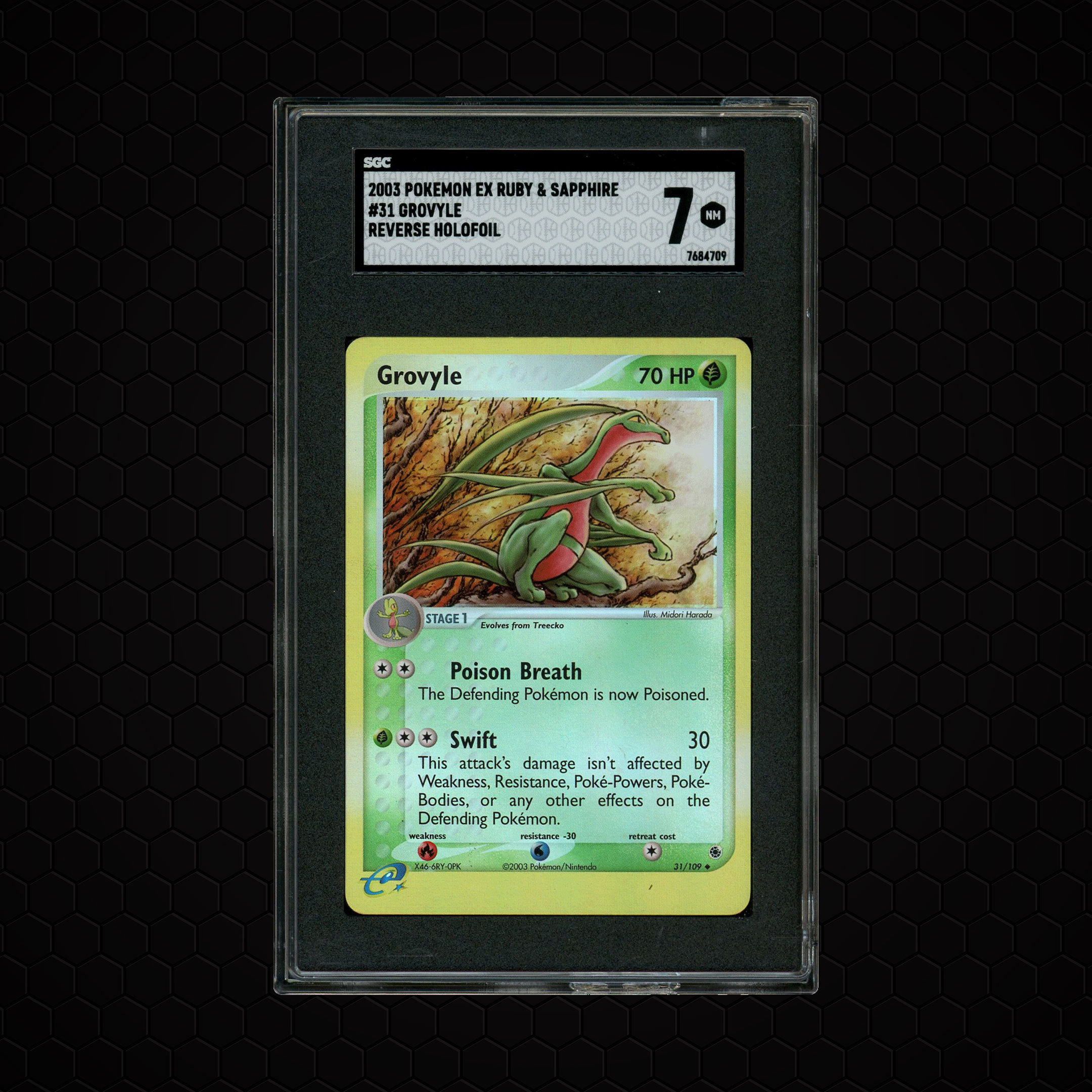 2003 EX Ruby & Sapphire Grovyle #31 SGC 7
