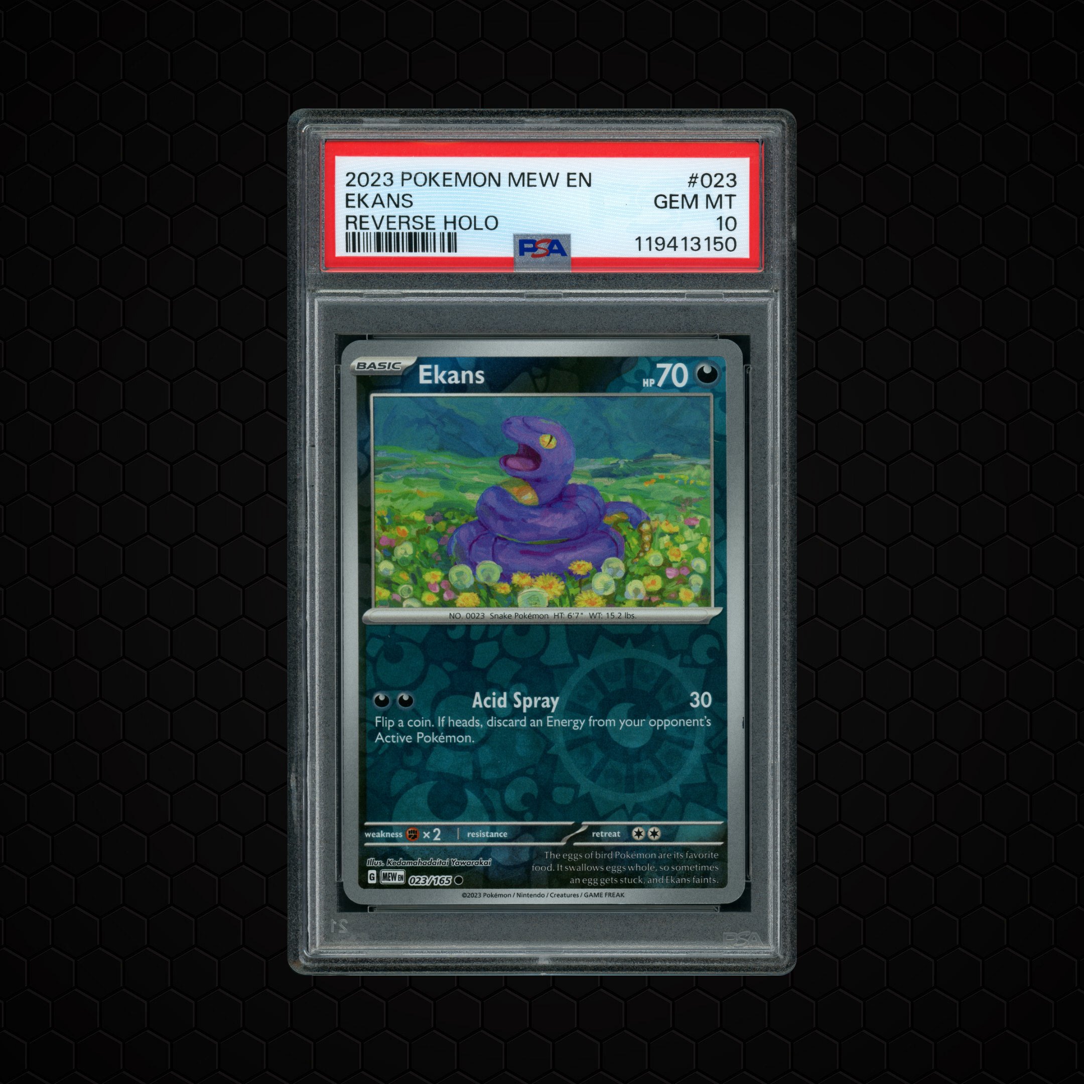 2023 Pokemon 151 Ekans #23 PSA 10