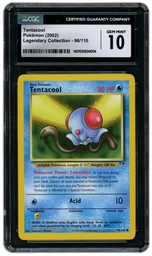 2002 Legendary Collection Tentacool #96 CGC 10 on Beezie.