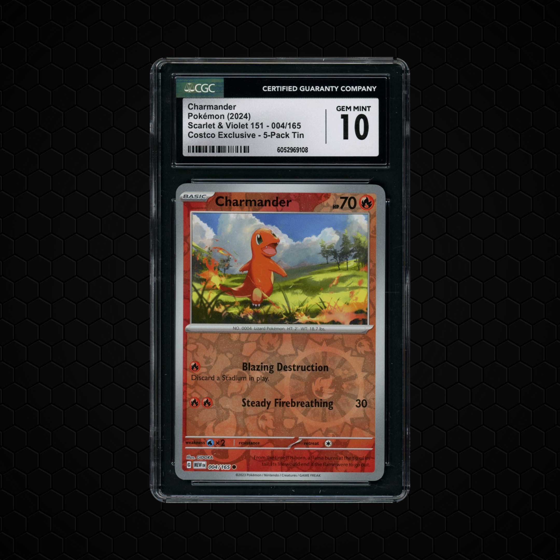 2024 Pokemon 151 Charmander #4 CGC 10