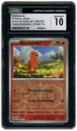 2024 Pokemon 151 Charmander #4 CGC 10