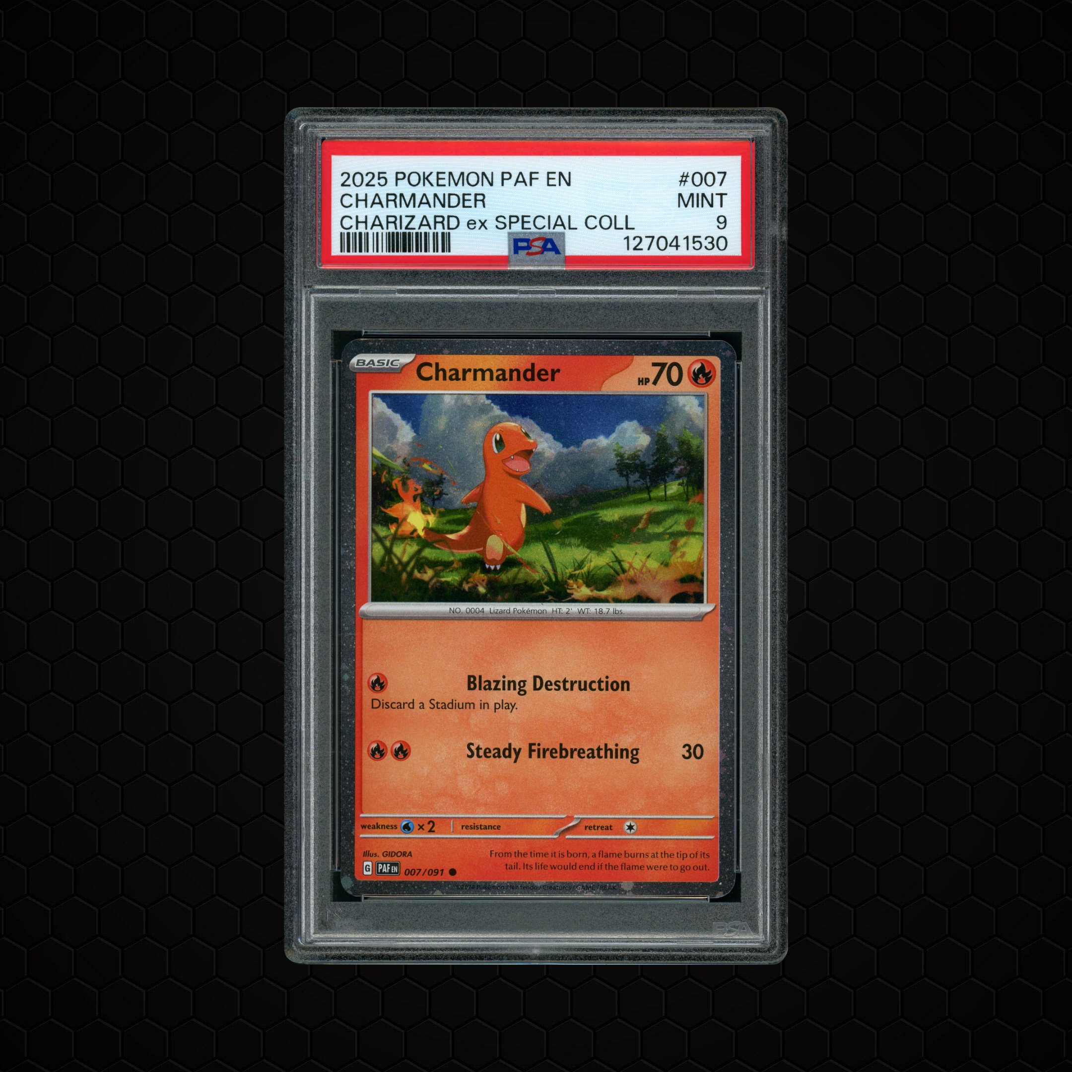 2025 Paldean Fates Charmander #7 PSA 9