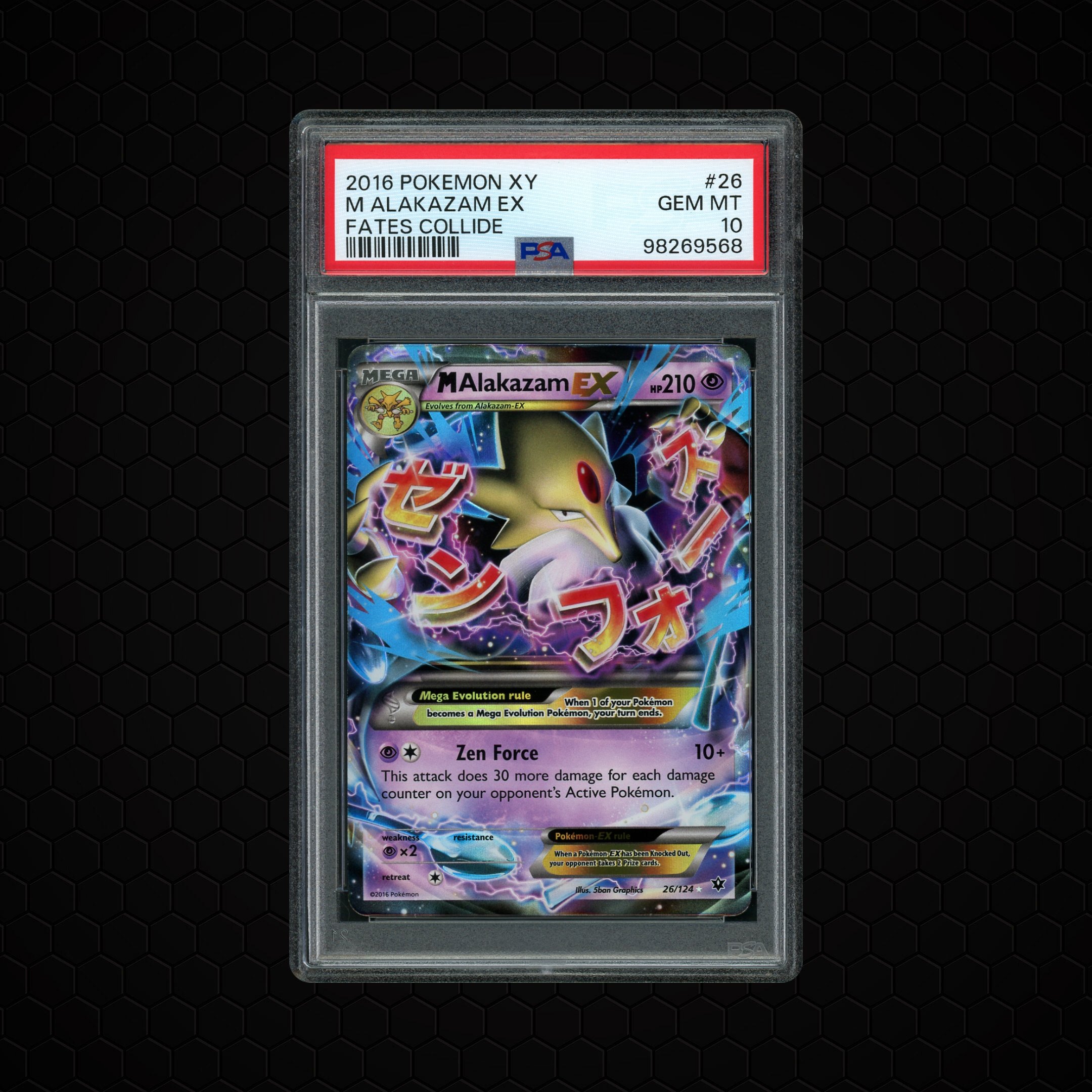 2016 Fates Collide M Alakazam EX #26 PSA 10