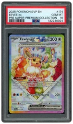 2025 Black Star Promo Eevee EX #174 PSA 10 on Beezie.