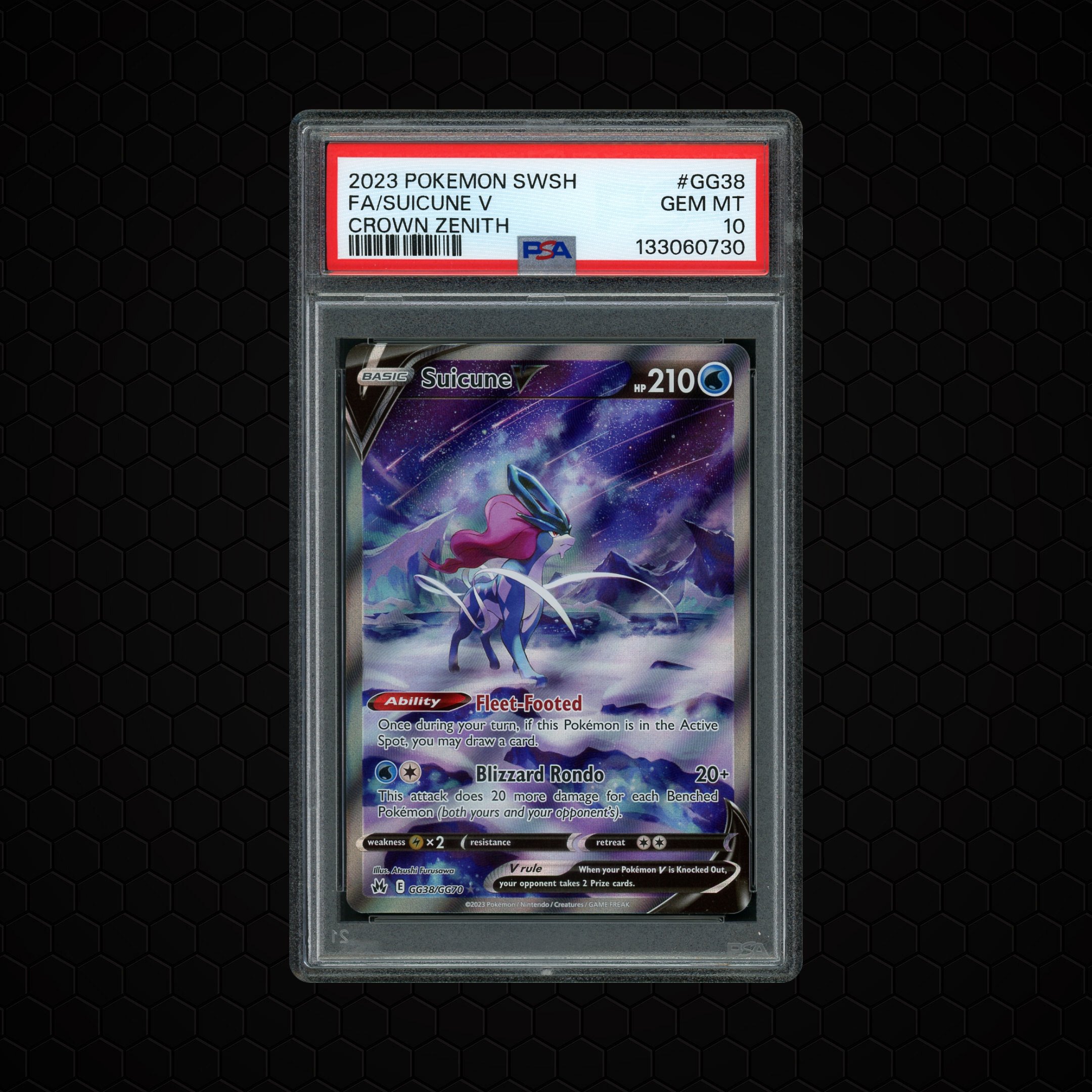 2023 Crown Zenith Suicune V #GG38 PSA 10