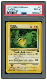 2000 Black Star Promo Pikachu #27 PSA 10 on Beezie.