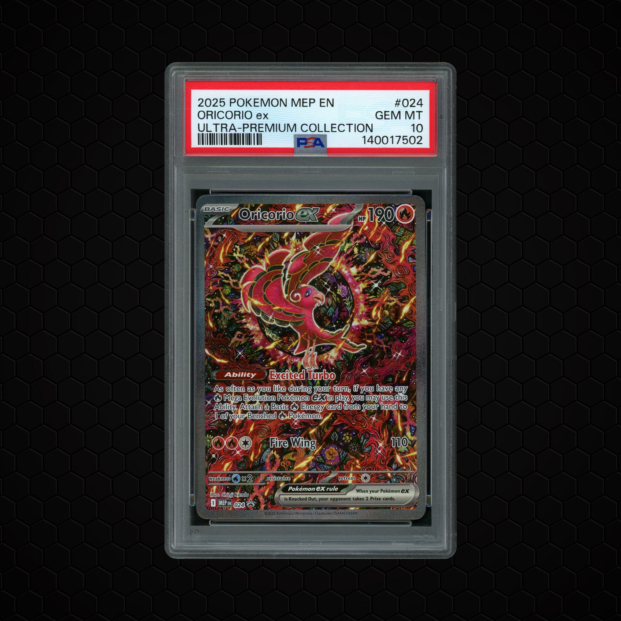 2025 Black Star Promo Oricorio EX #24 PSA 10