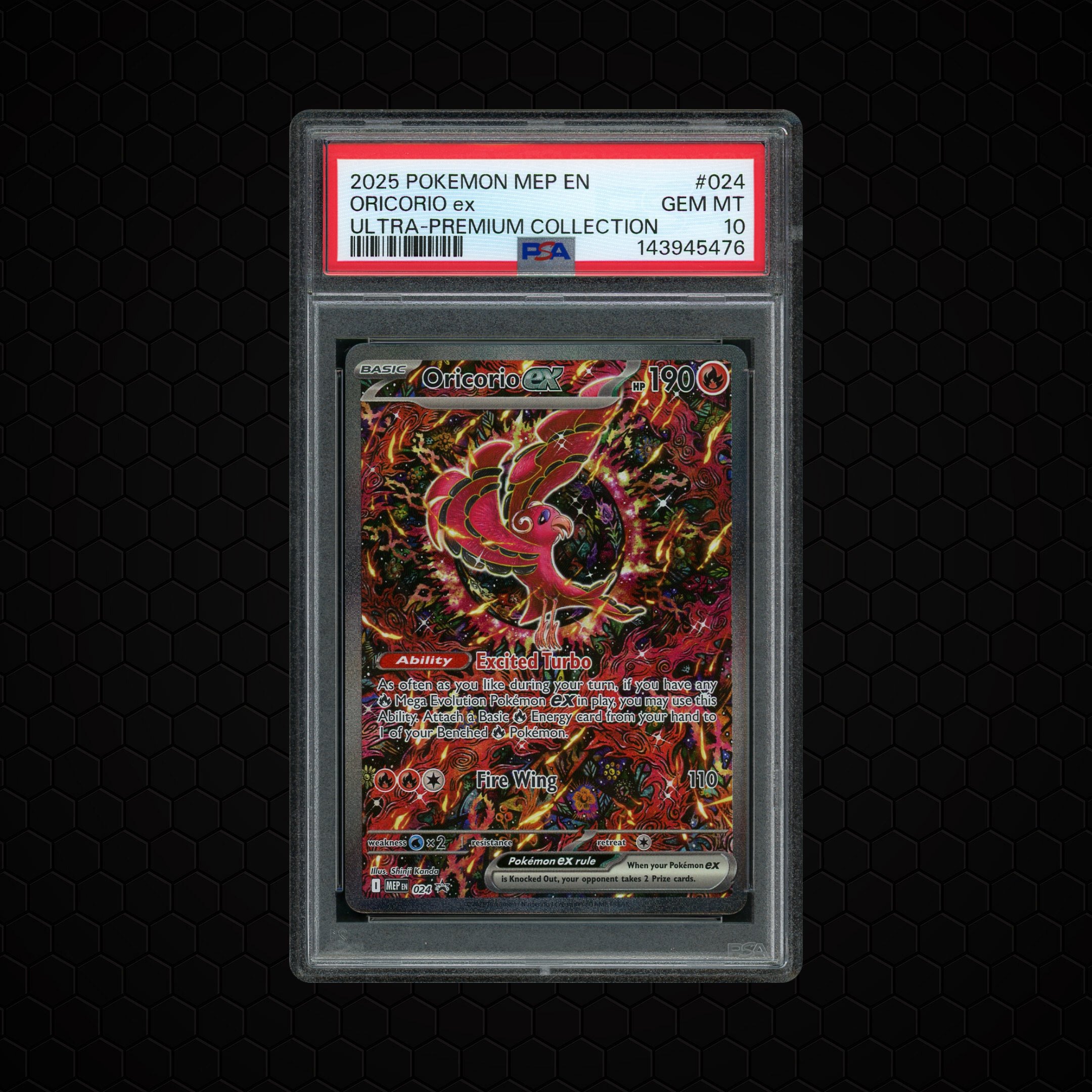 2025 Black Star Promo Oricorio EX #24 PSA 10