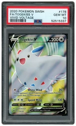 2020 Vivid Voltage Togekiss V #178 PSA 10 on Beezie.