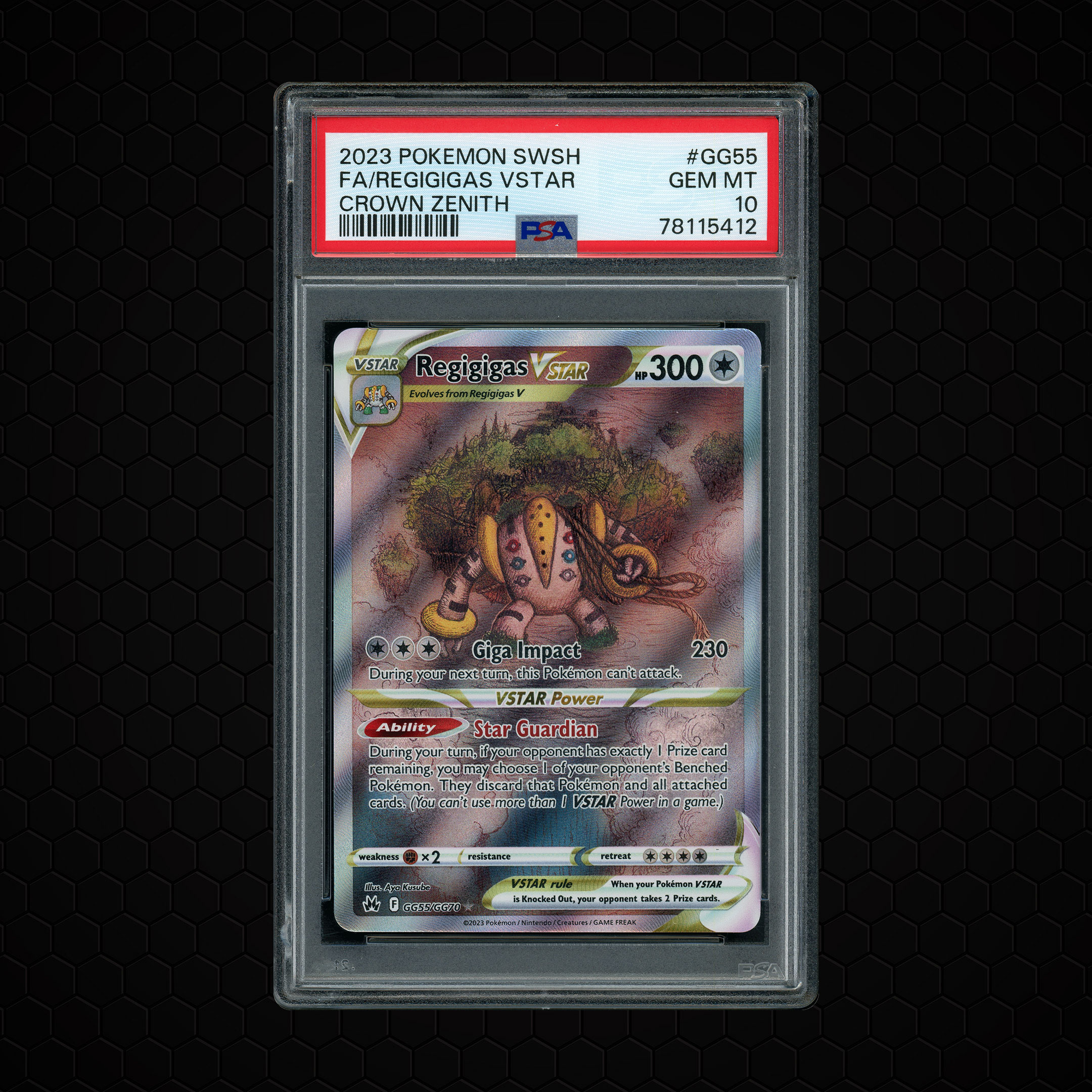 2023 Crown Zenith Regigigas VSTAR #GG55 PSA 10