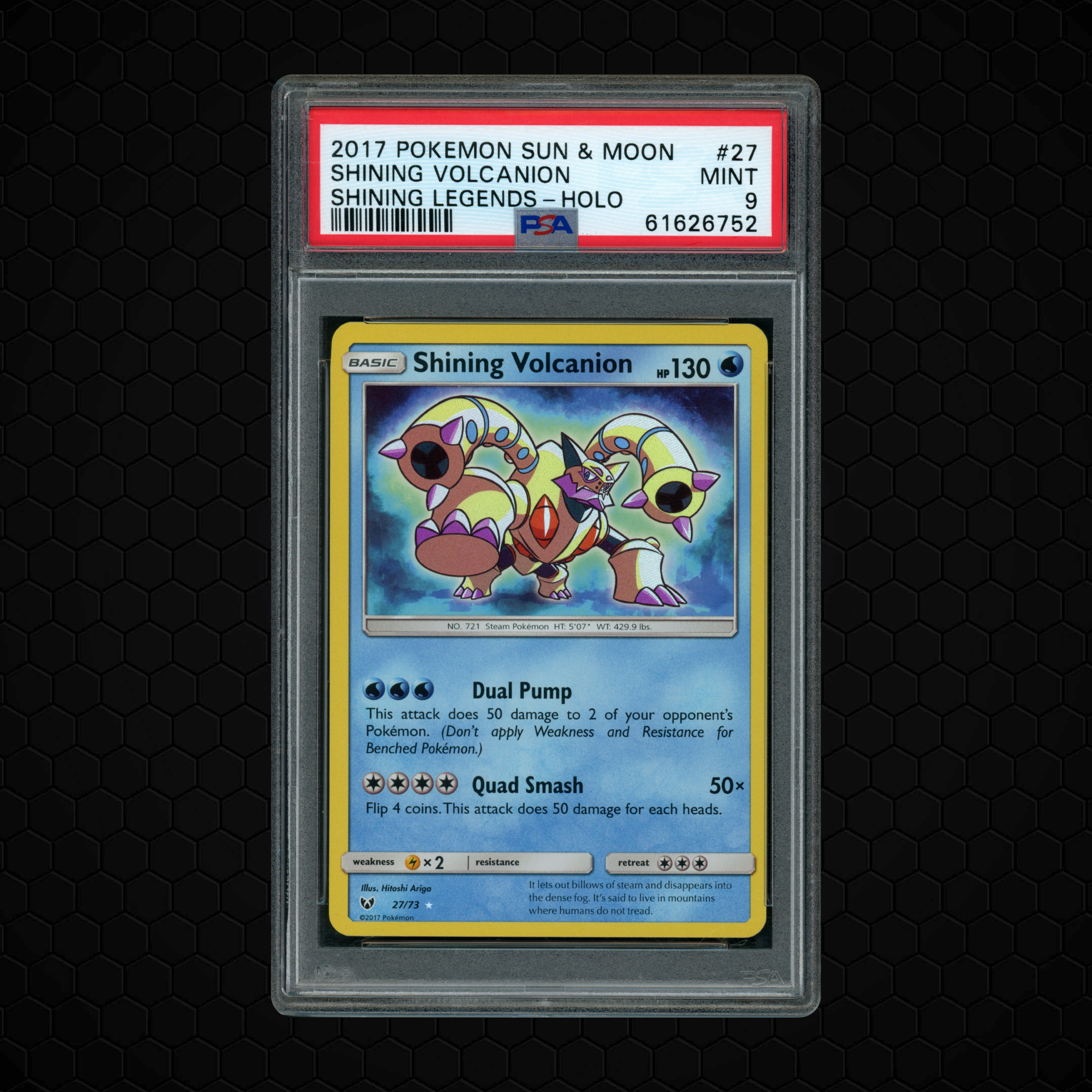 2017 Shining Legends Shining Volcanion #27 PSA 9