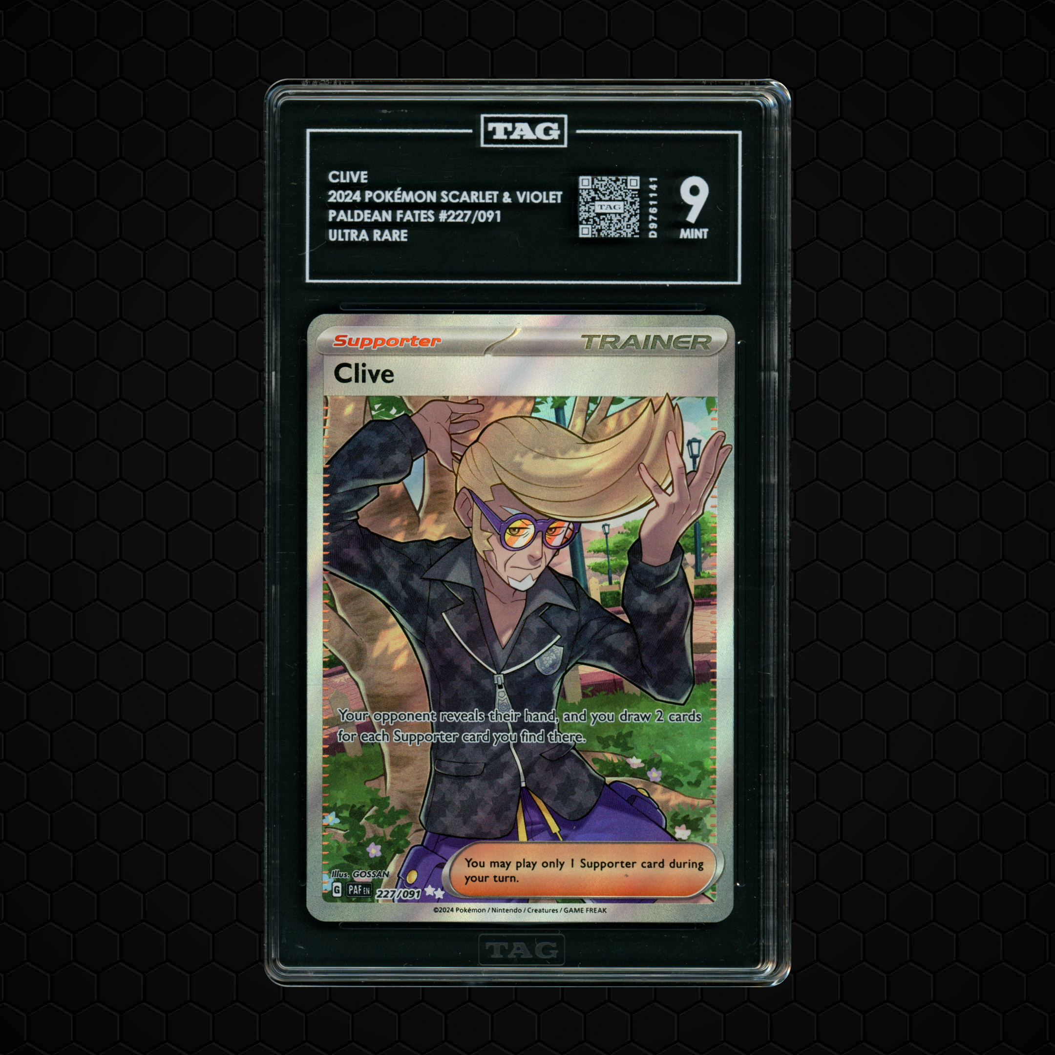 2024 Paldean Fates Clive #227 TAG 9
