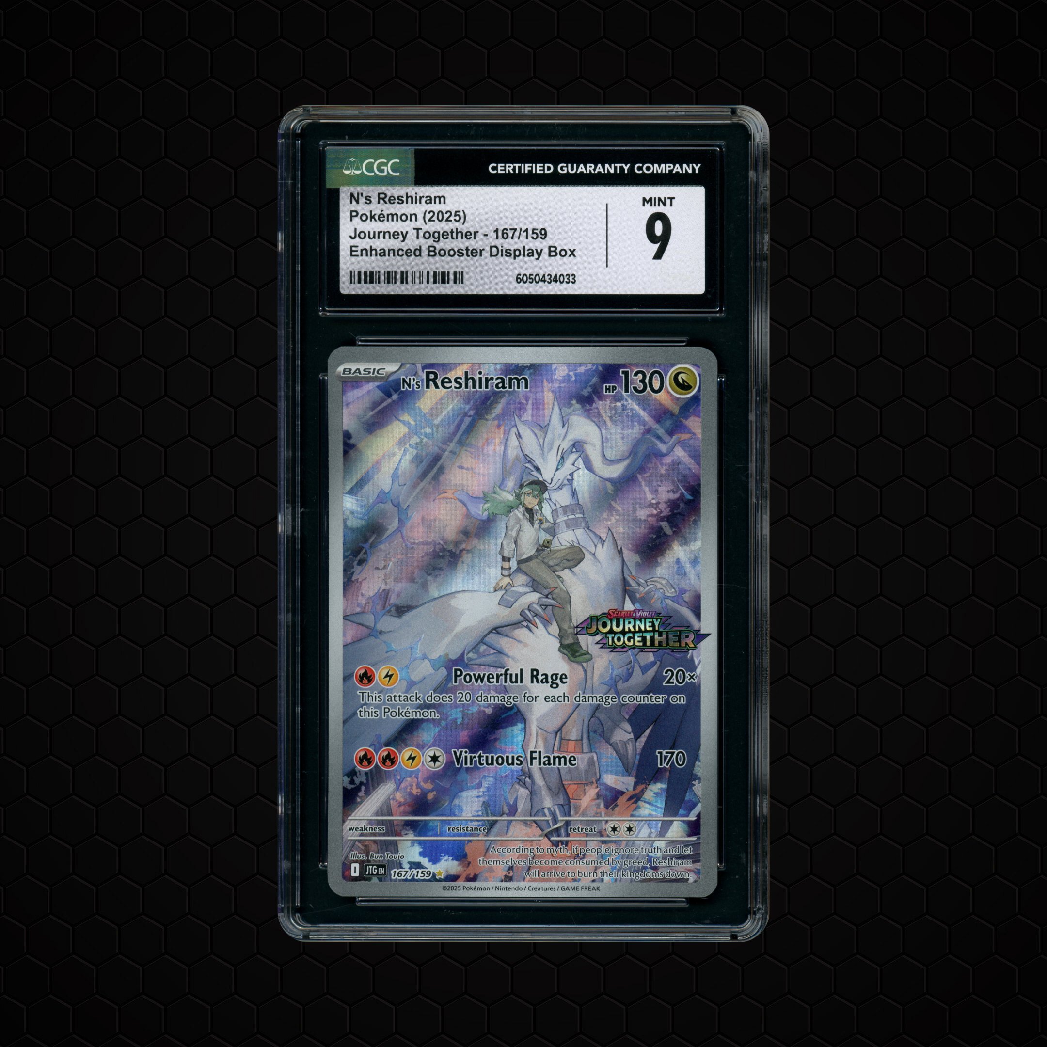 2025 Journey Together N's Reshiram #167 CGC 9