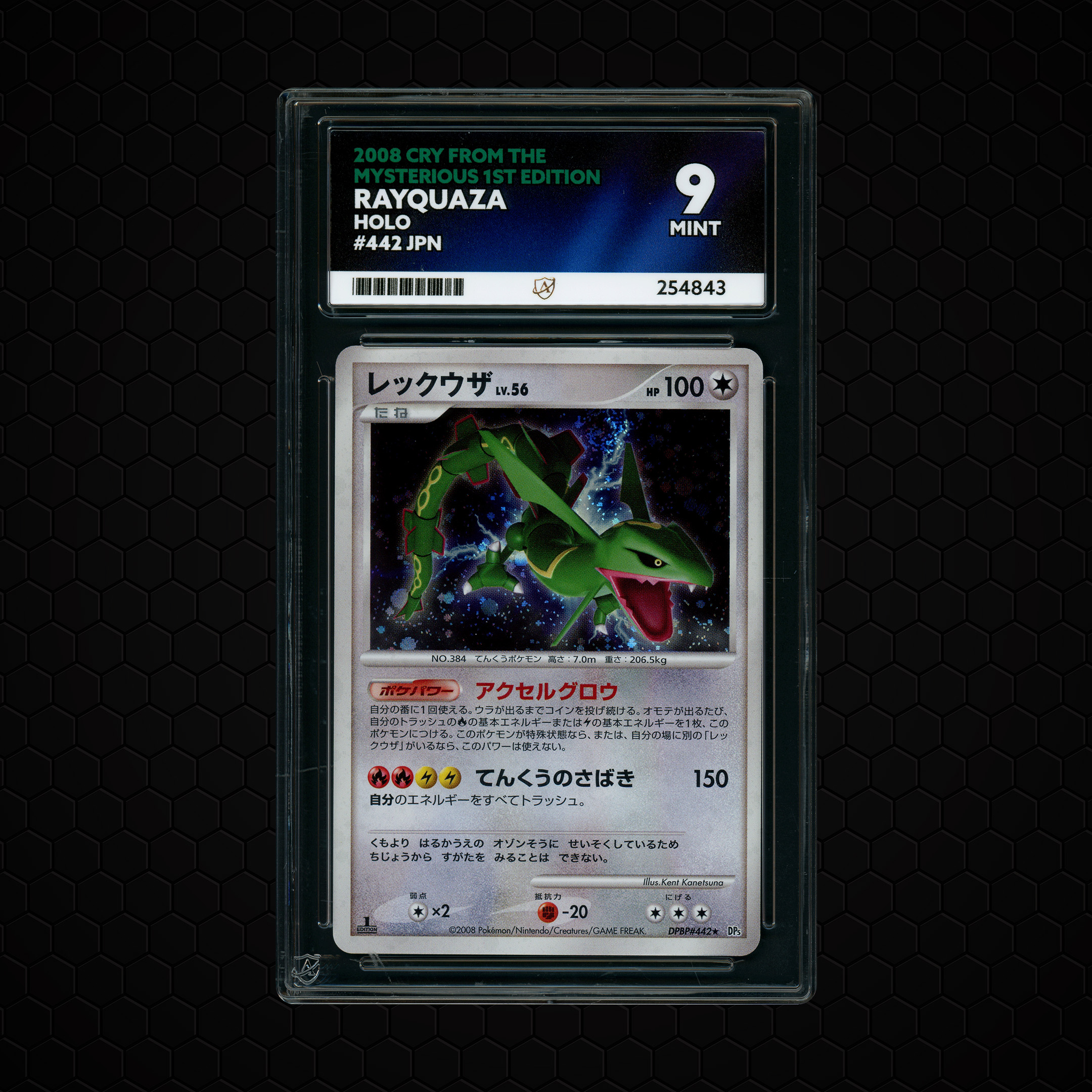 2008 Japanese Cry from the Mysterious 1st Edition Rayquaza #442 ACE 9