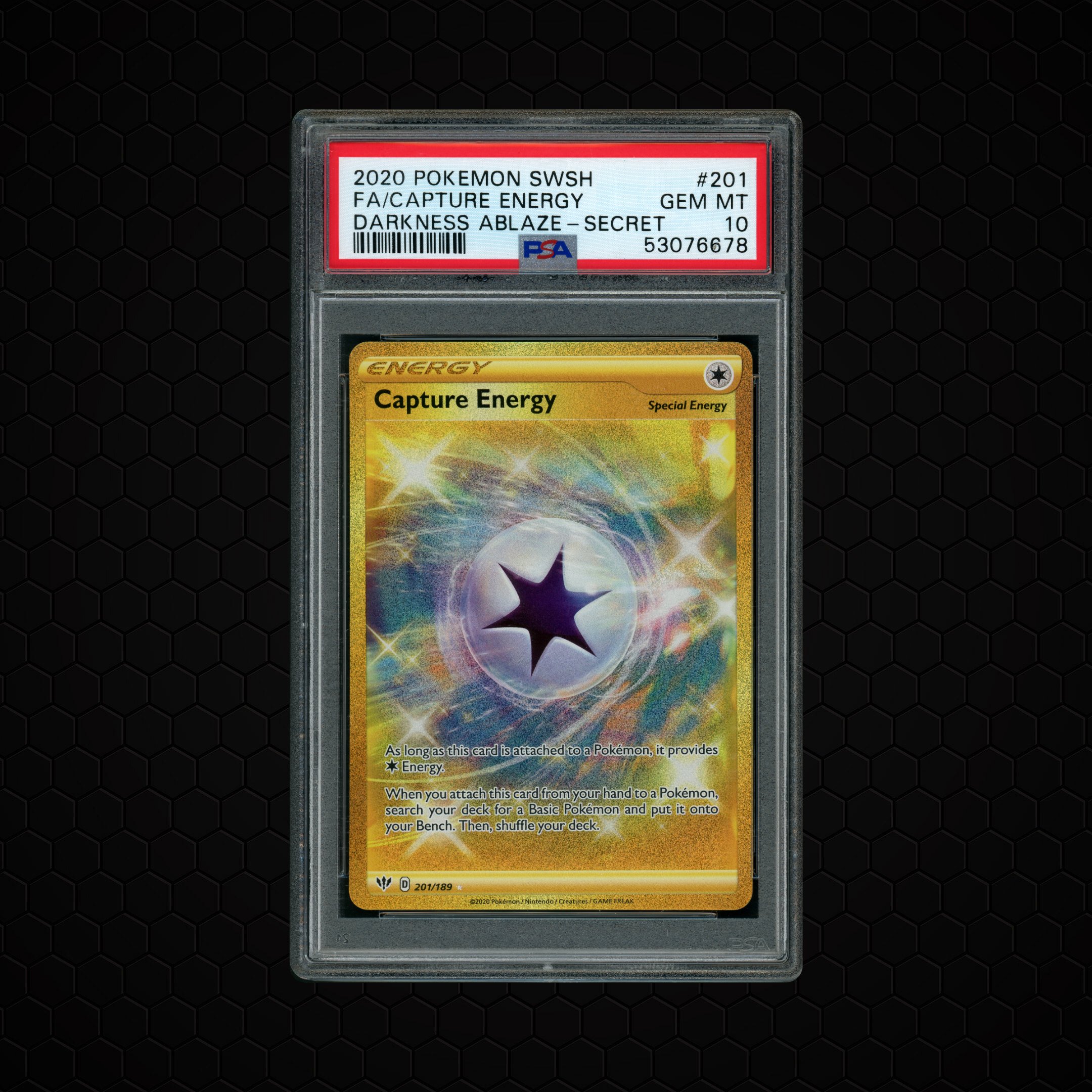 2020 Darkness Ablaze Capture Energy #201 PSA 10