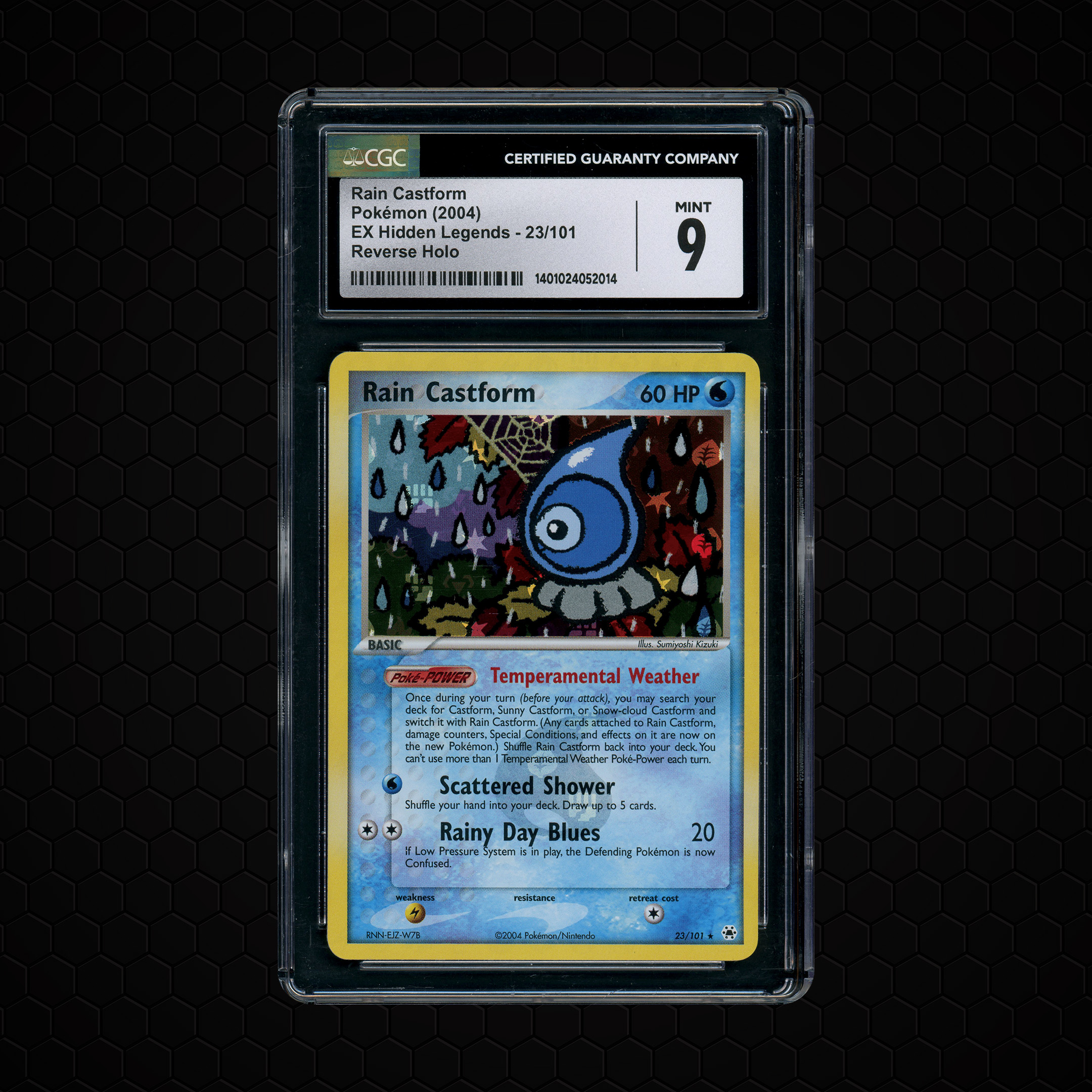 2004 EX Hidden Legends Rain Castform #23 CGC 9