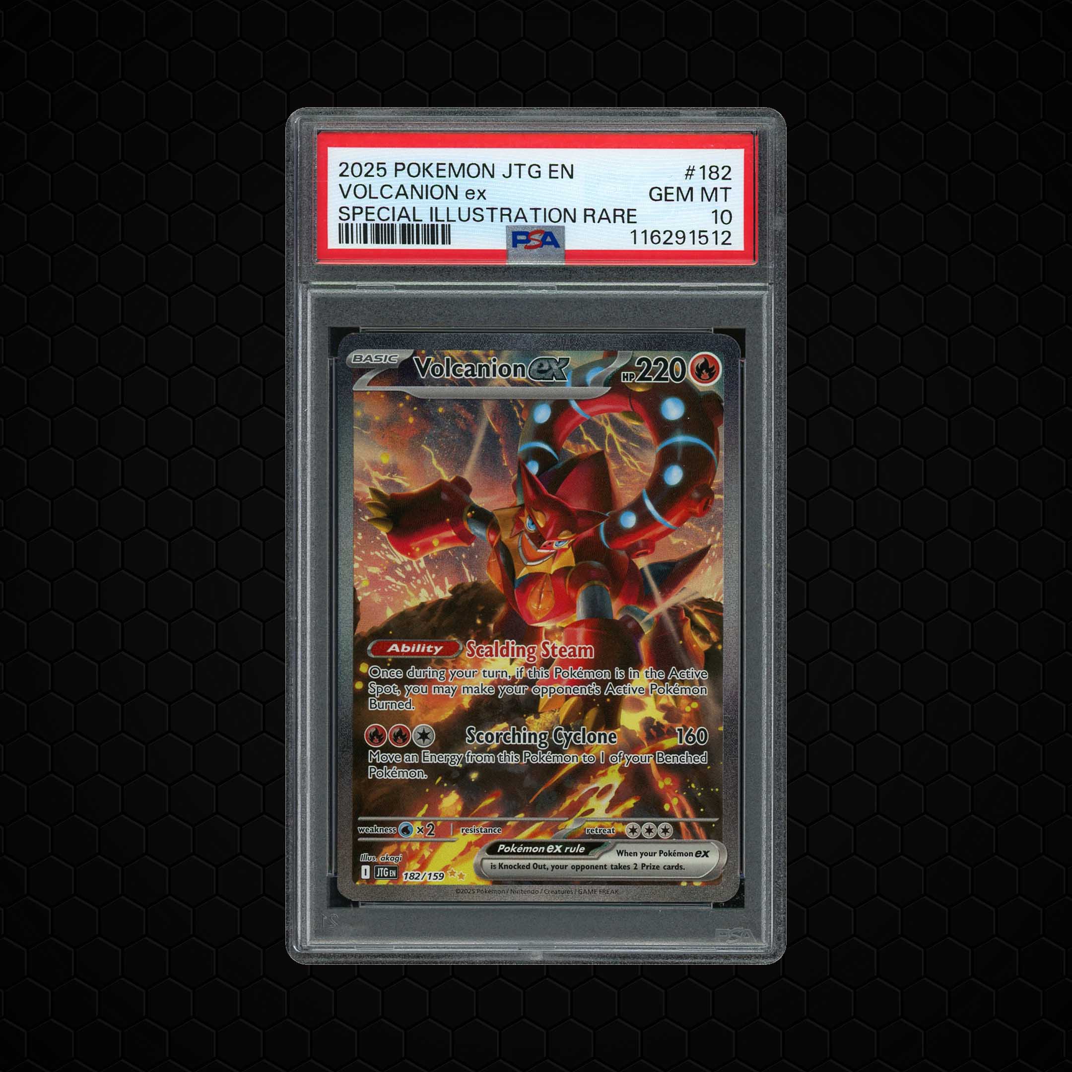 2025 Journey Together Volcanion EX #182 PSA 10