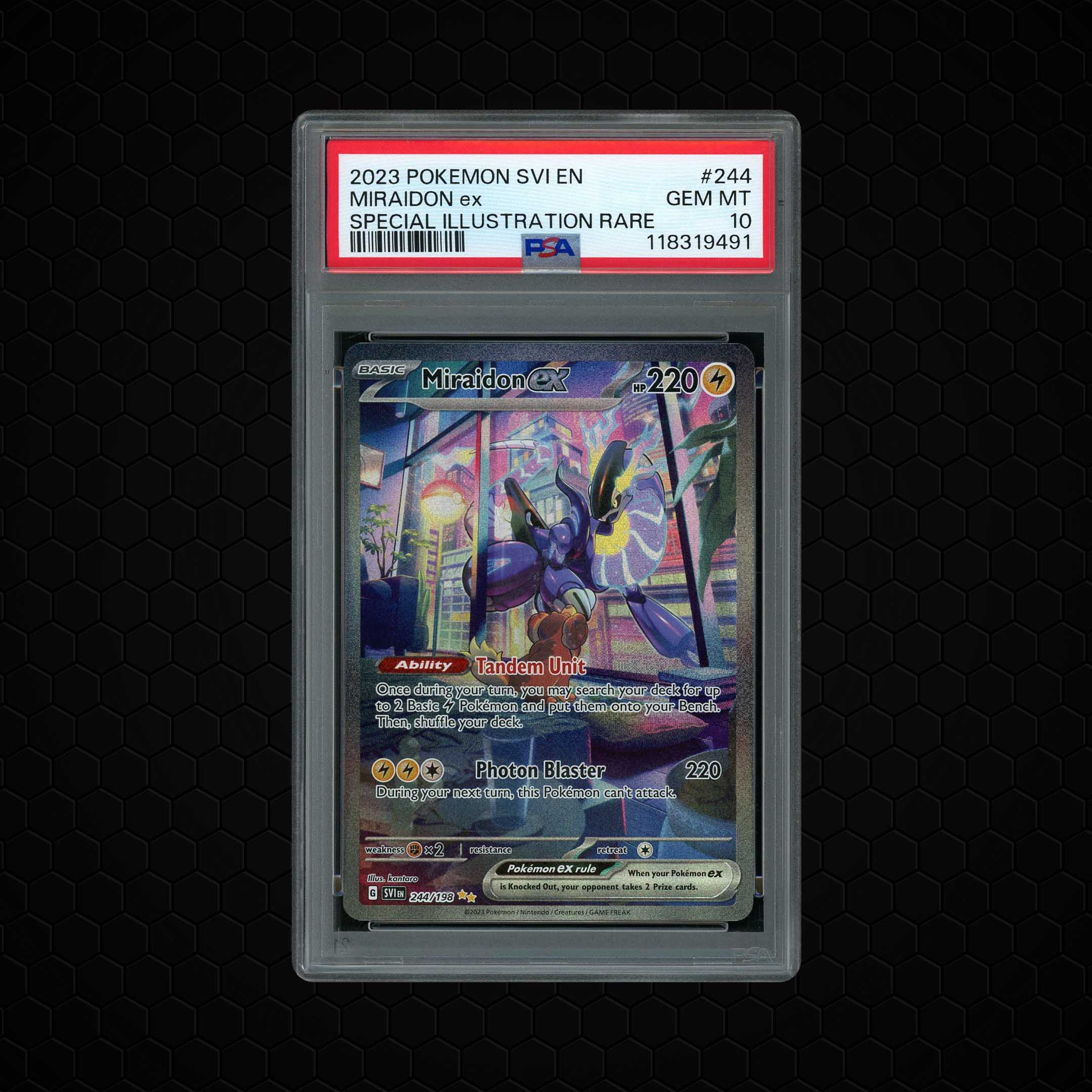2023 Pokemon 151 Miraidon EX #244 PSA 10