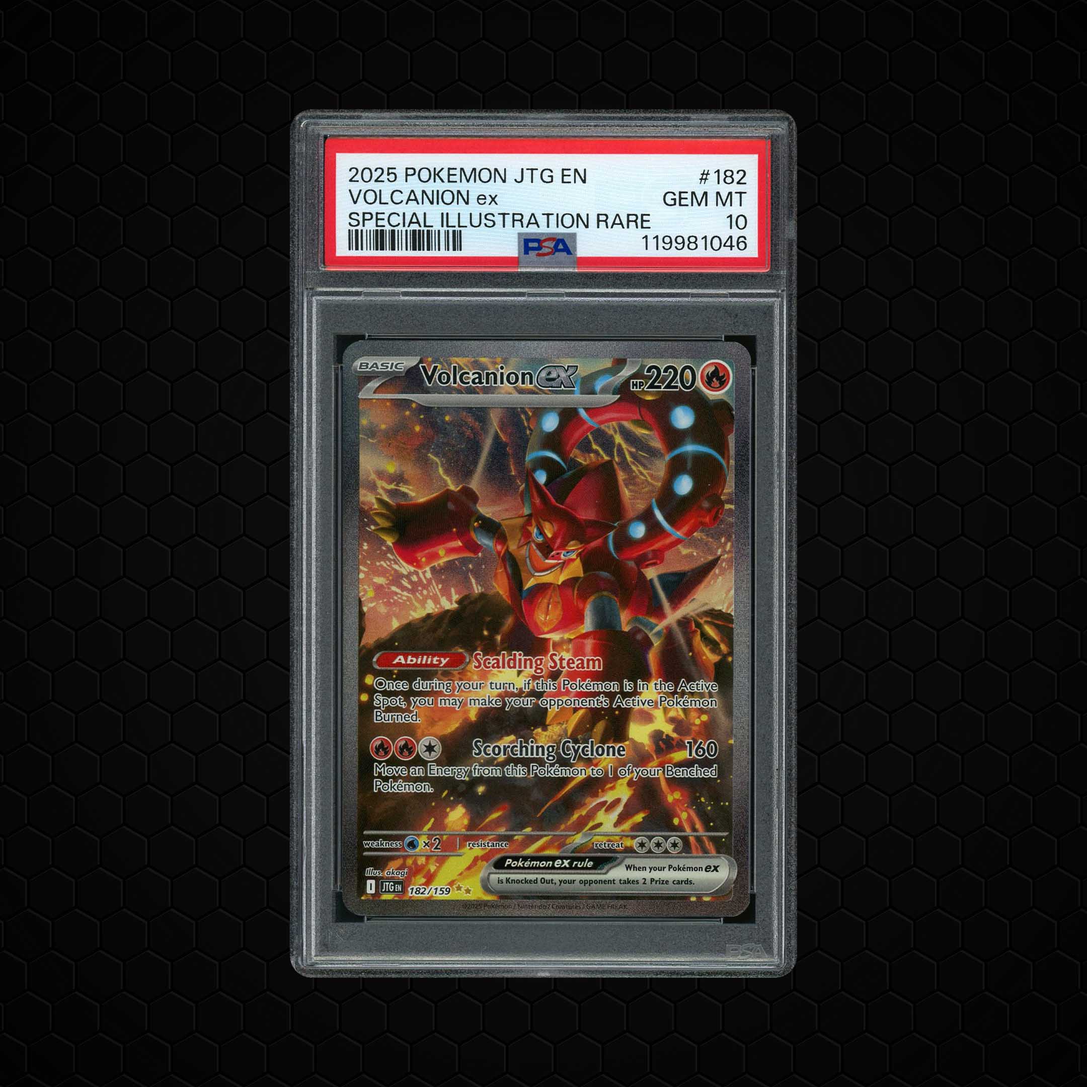 2025 Journey Together Volcanion EX #182 PSA 10