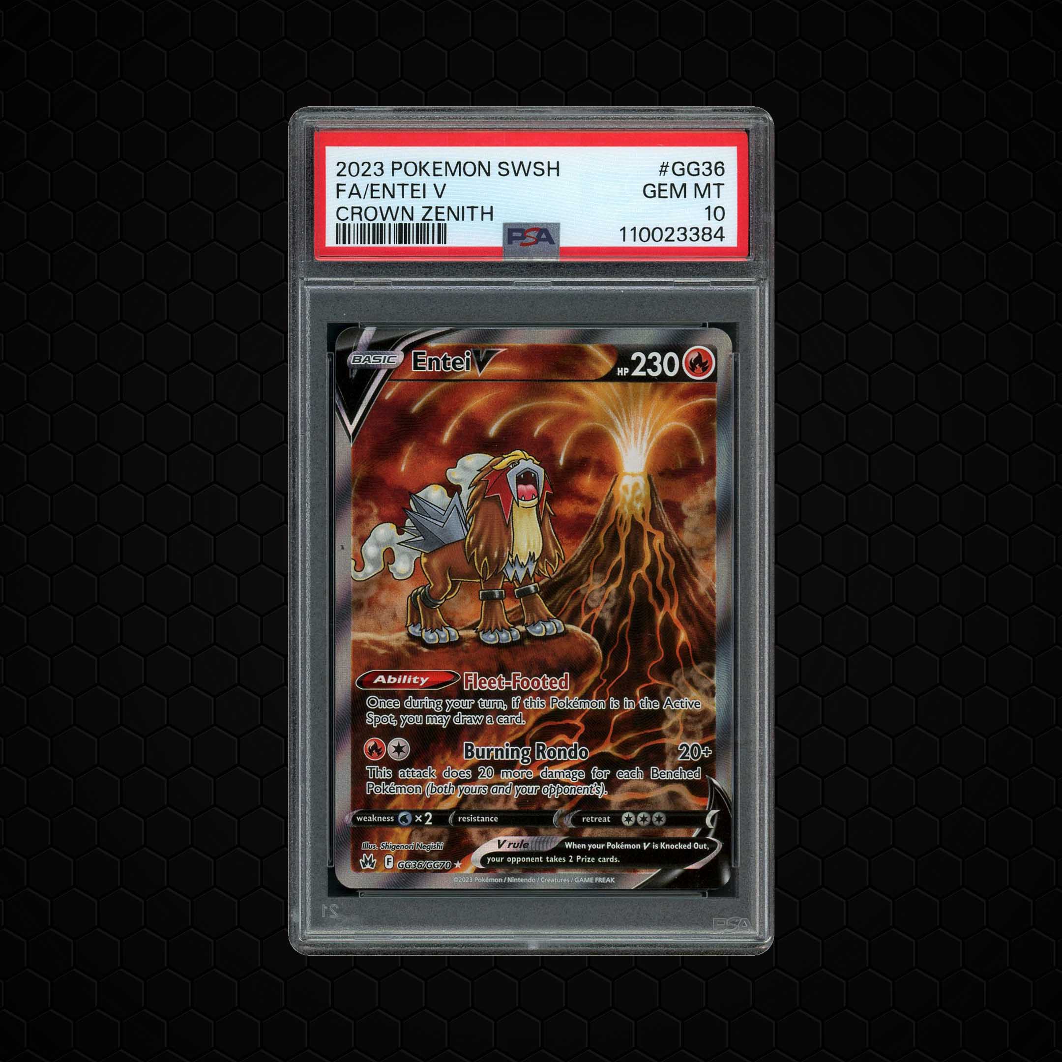 2023 Crown Zenith Entei V #GG36 PSA 10