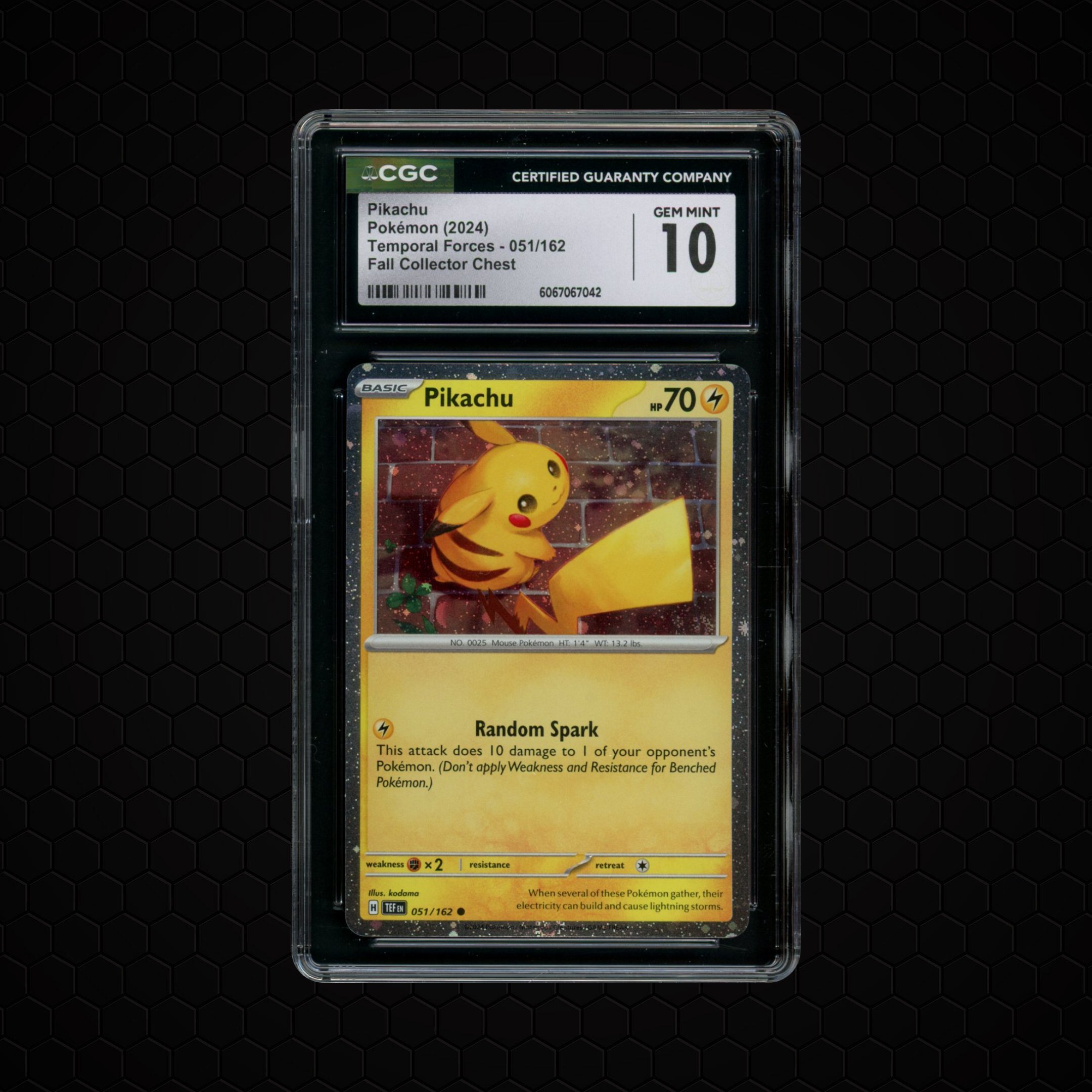2024 Temporal Forces Pikachu #51 CGC 10