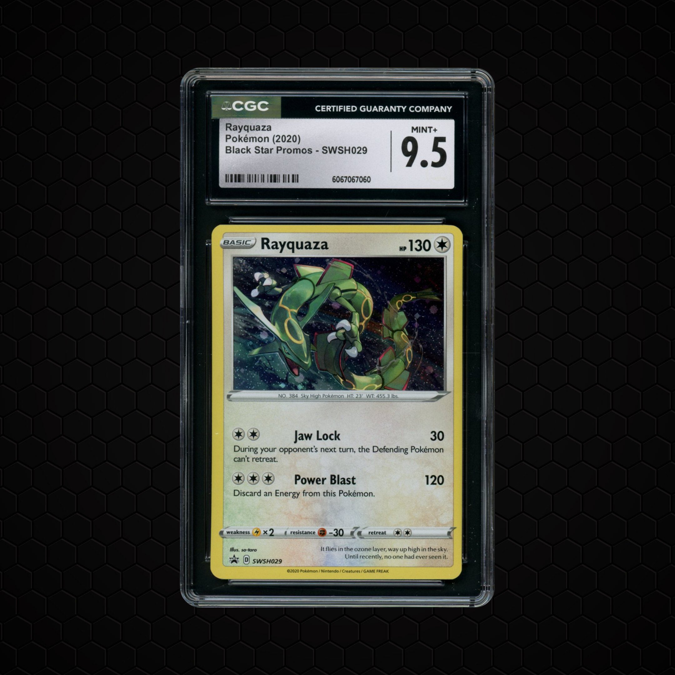 2020 Black Star Promo Rayquaza #SWSH029 CGC 9.5