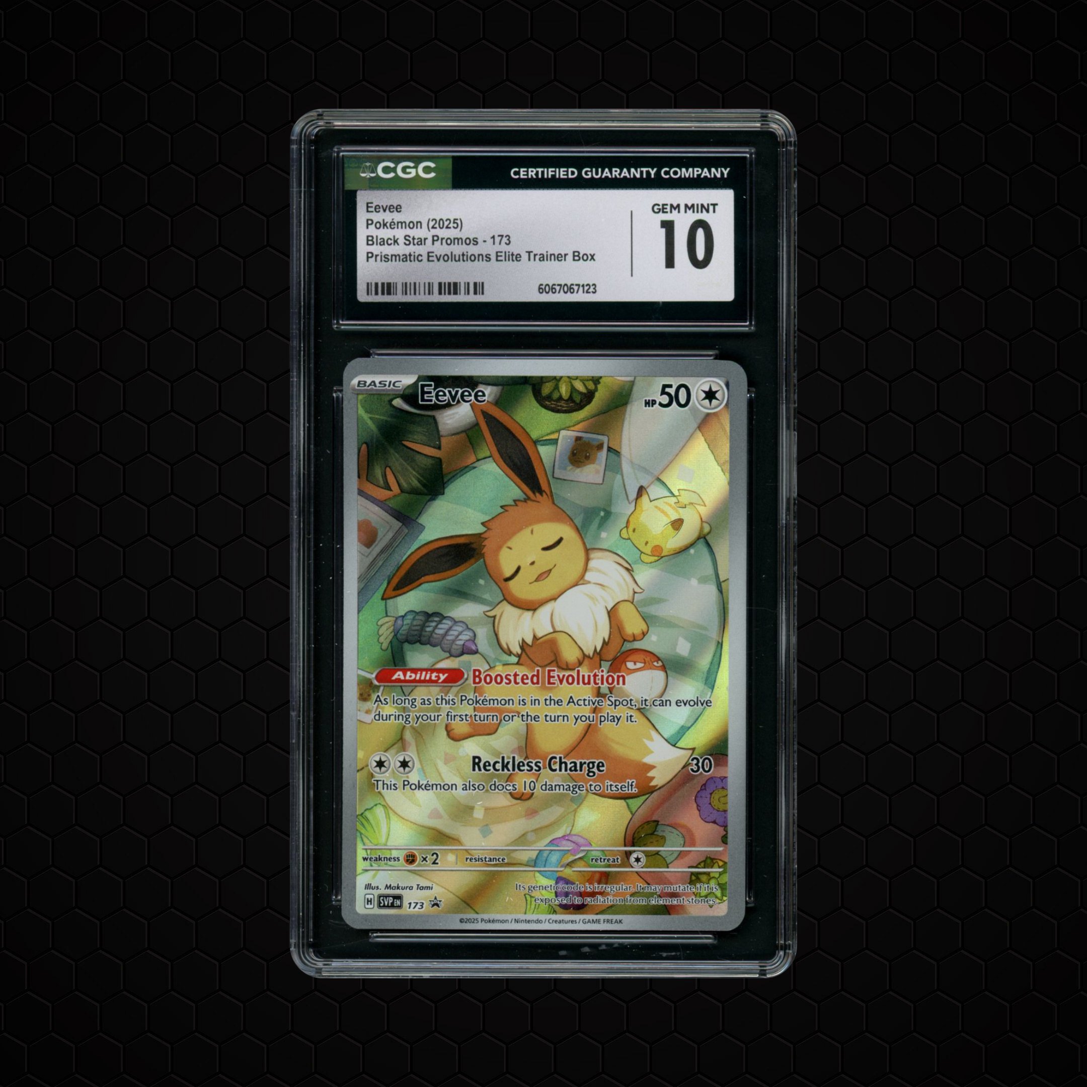 2025 Black Star Promo Eevee #173 CGC 10