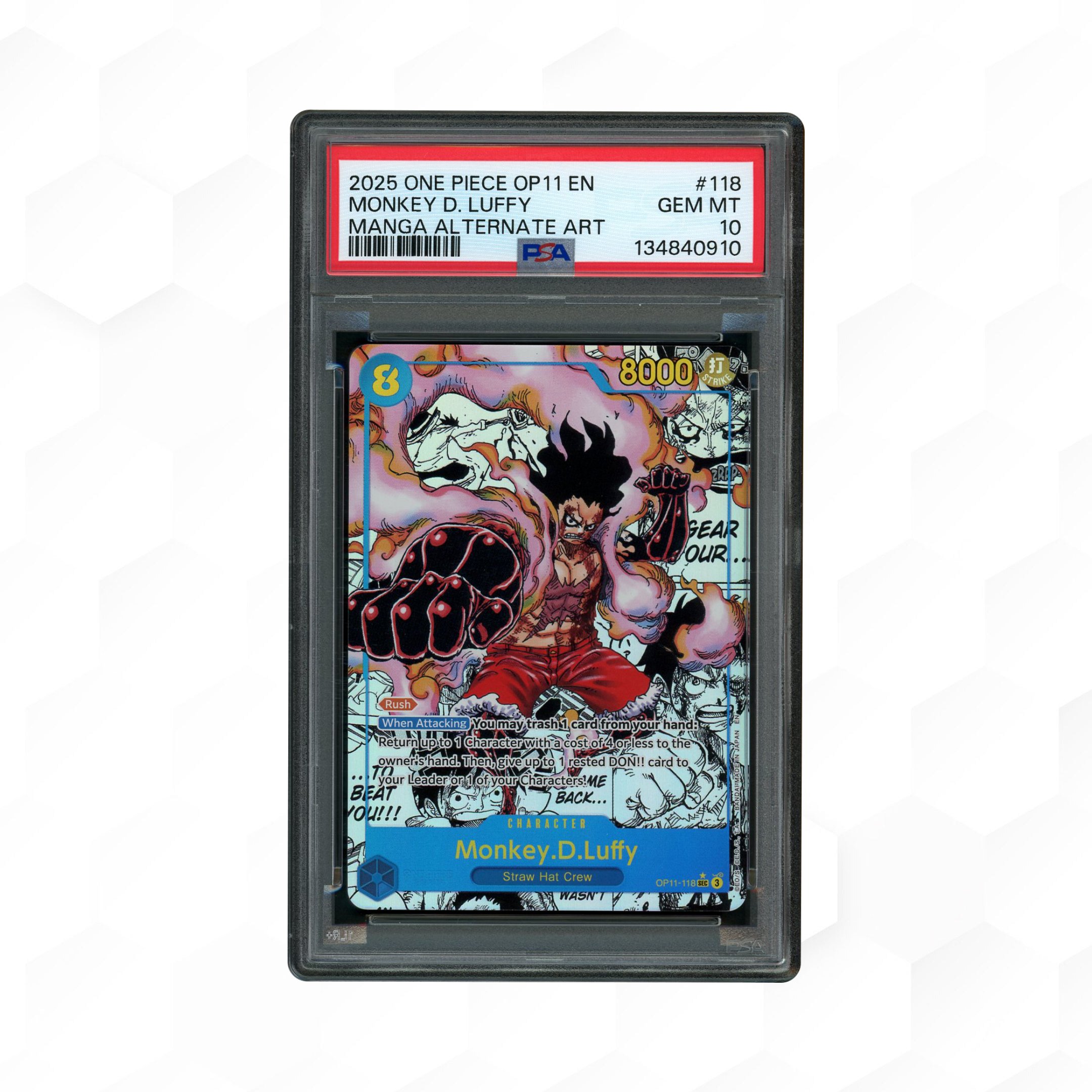2025 The Best Vol. 2 Gum-Gum Giant #OP09-078 PSA 10 - 16491