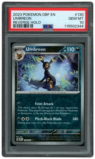 2023 Obsidian Flames Umbreon #130 PSA 10