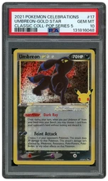 2021 Celebrations Classic Collection Gold Star Umbreon #17 PSA 10 on Beezie.