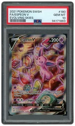 2021 Evolving Skies Espeon V #180 PSA 10 on Beezie.