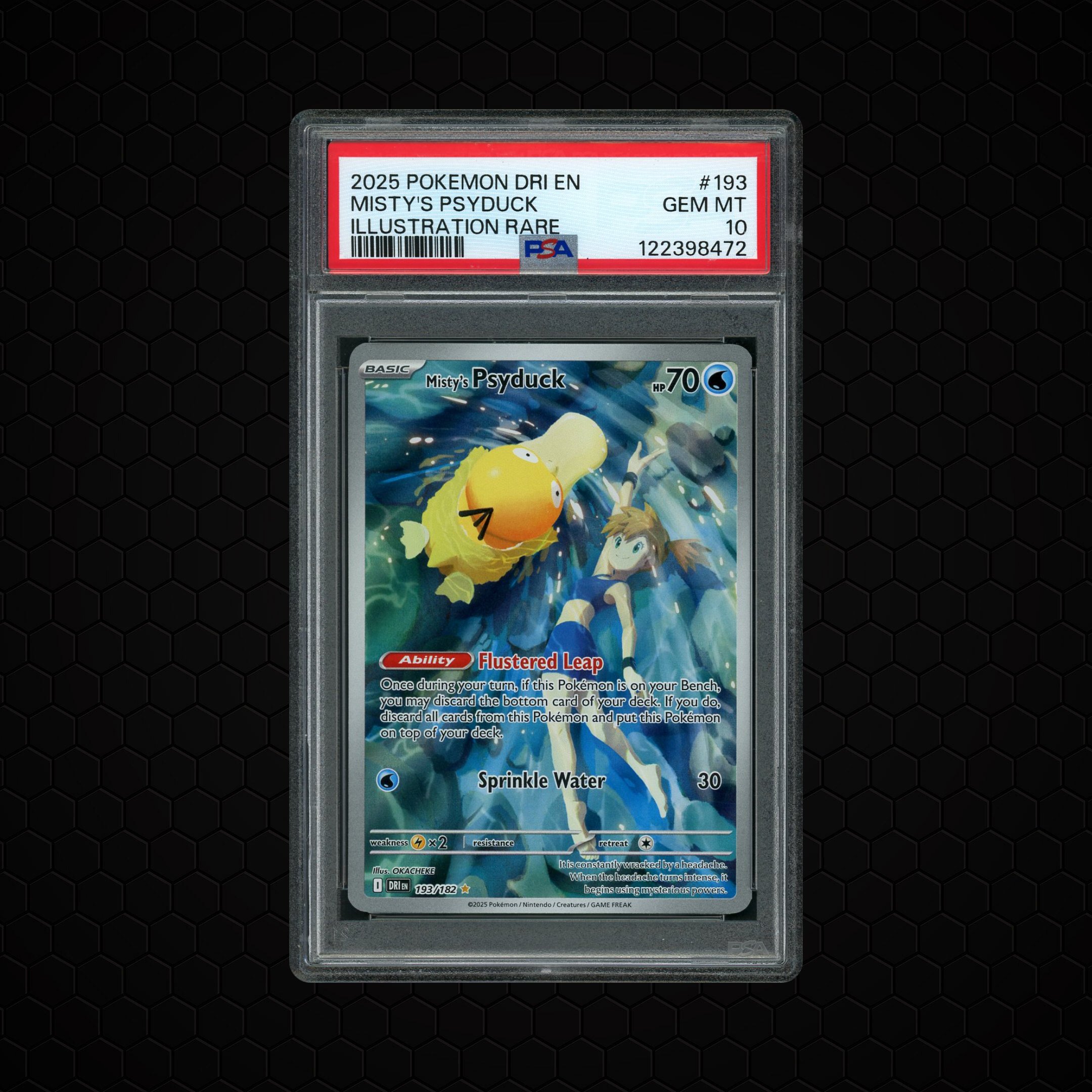 2025 Destined Rivals Misty's Psyduck #193 PSA 10