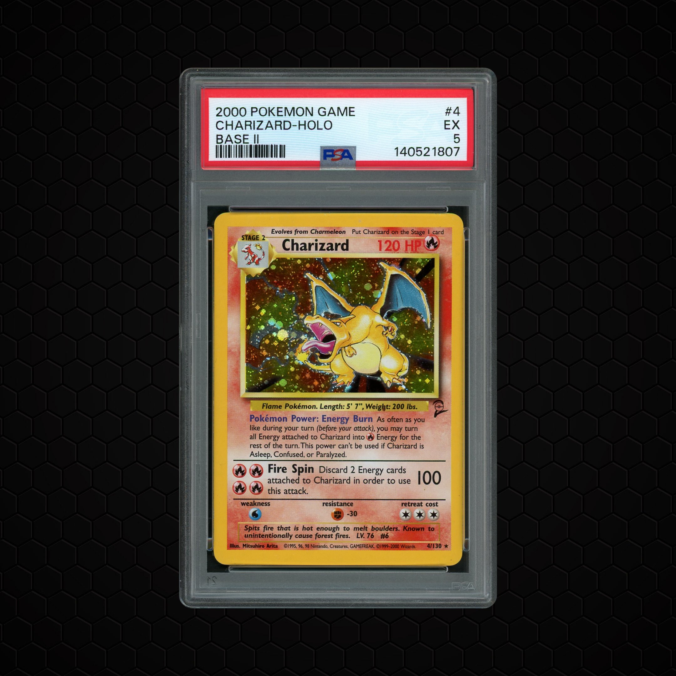 2000 Base 2 Charizard #4 PSA 5
