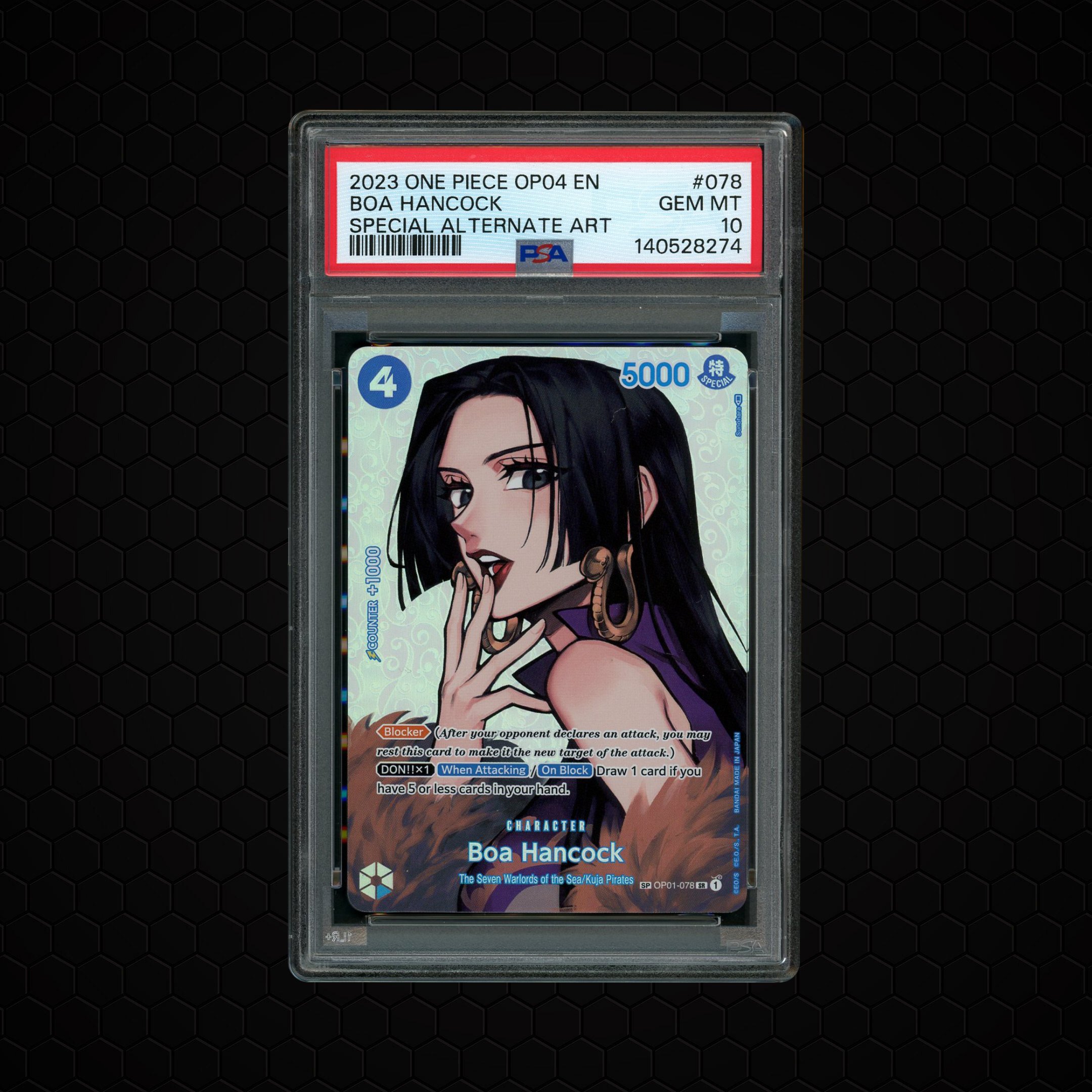 2023 Kingdoms of Intrigue Boa Hancock #OP01-078 PSA 10