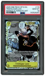 2025 Royal Blood Manga Alt. Art Trafalgar Law #OP10-119 PSA 10 on Beezie.