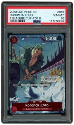 2023 Treasure Cup Top 8 Roronoa Zoro #ST01-013 PSA 10 on Beezie.