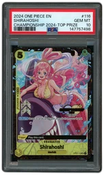 2024 Championship Top Prize Shirahoshi #OP03-116 PSA 10 on Beezie.