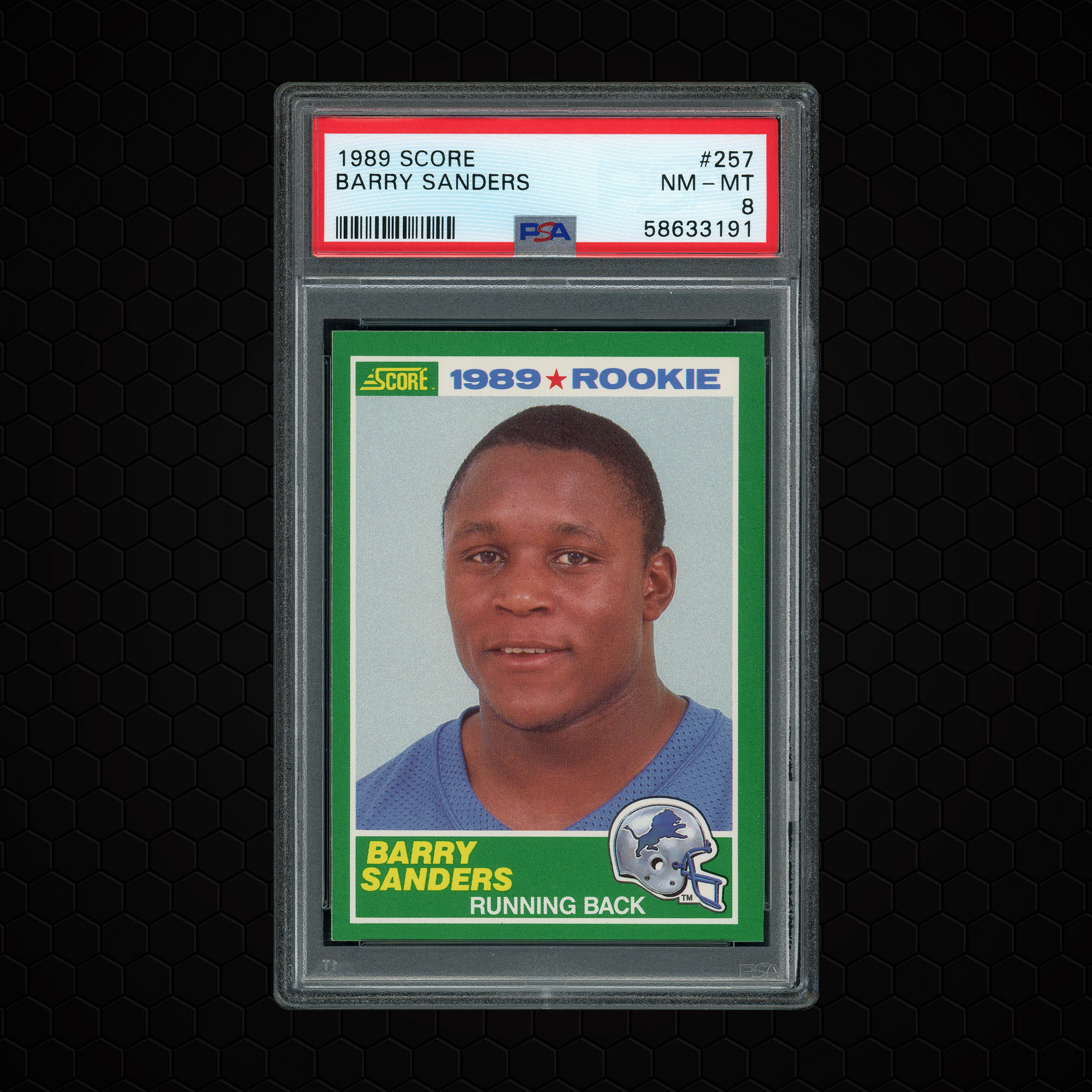 1989 Score Barry Sanders #257 PSA 8