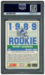 1989 Score Barry Sanders #257 PSA 8 on Beezie.