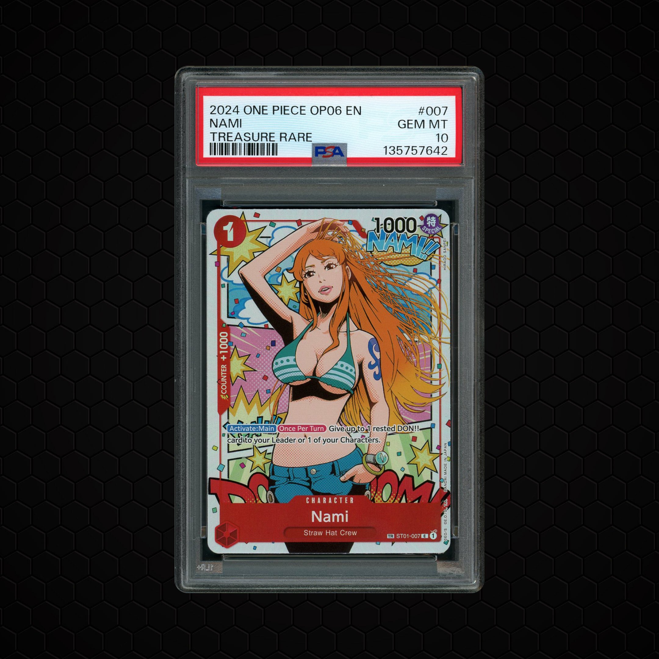 2024 Wings of the Captain Nami #ST01-007 PSA 10