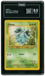 2002 Neo Destiny Pineco #77 TAG 8.5 on Beezie.