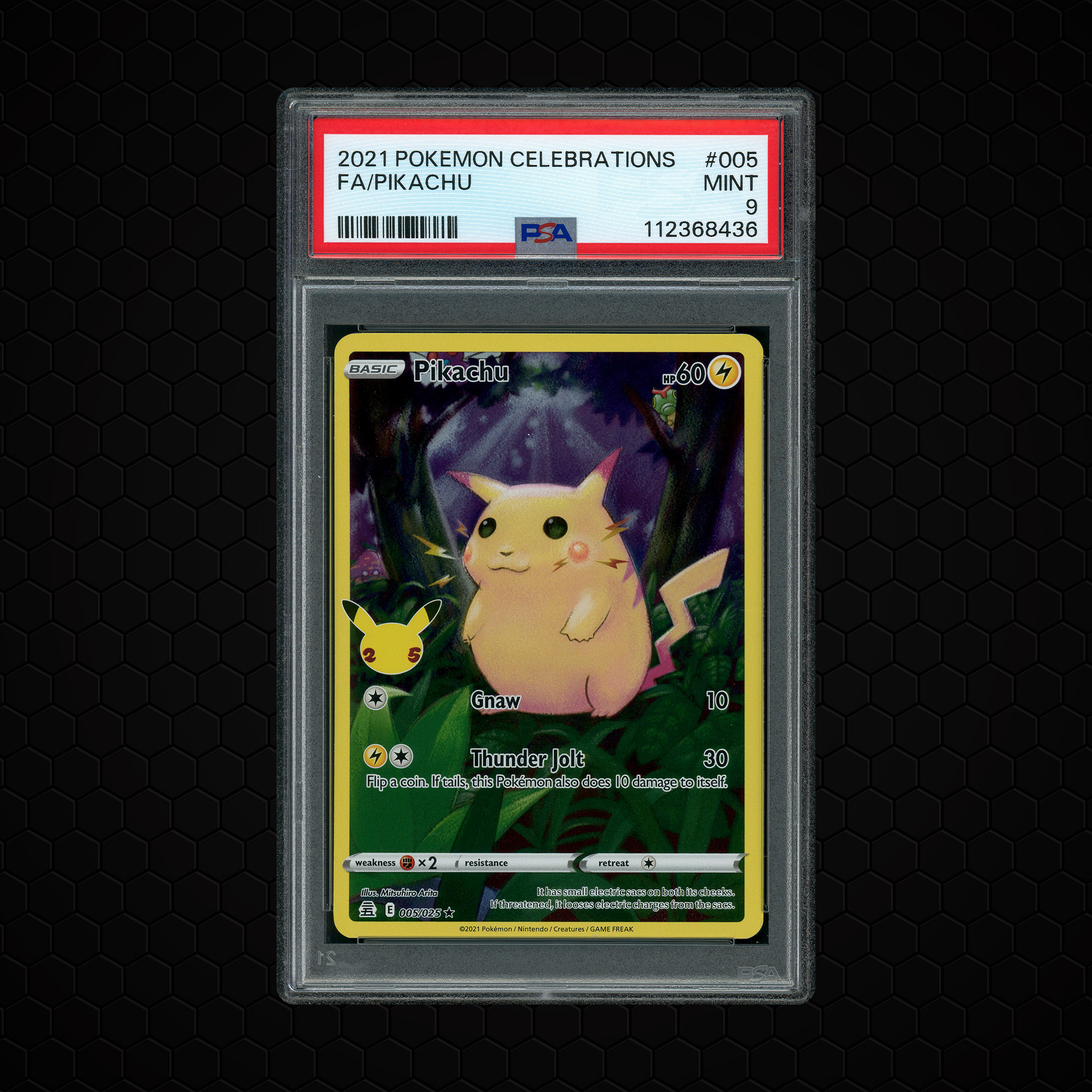 2021 Celebrations Pikachu #5 PSA 9