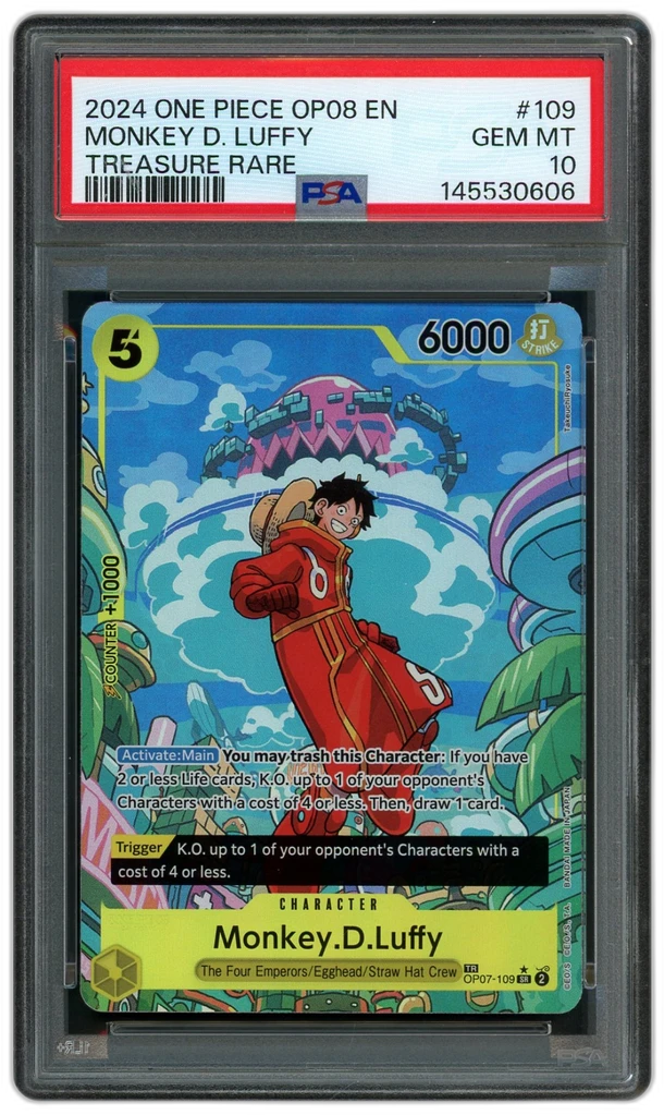 2024 Two Legends Monkey D. Luffy #OP07-109 PSA 10 - 12461